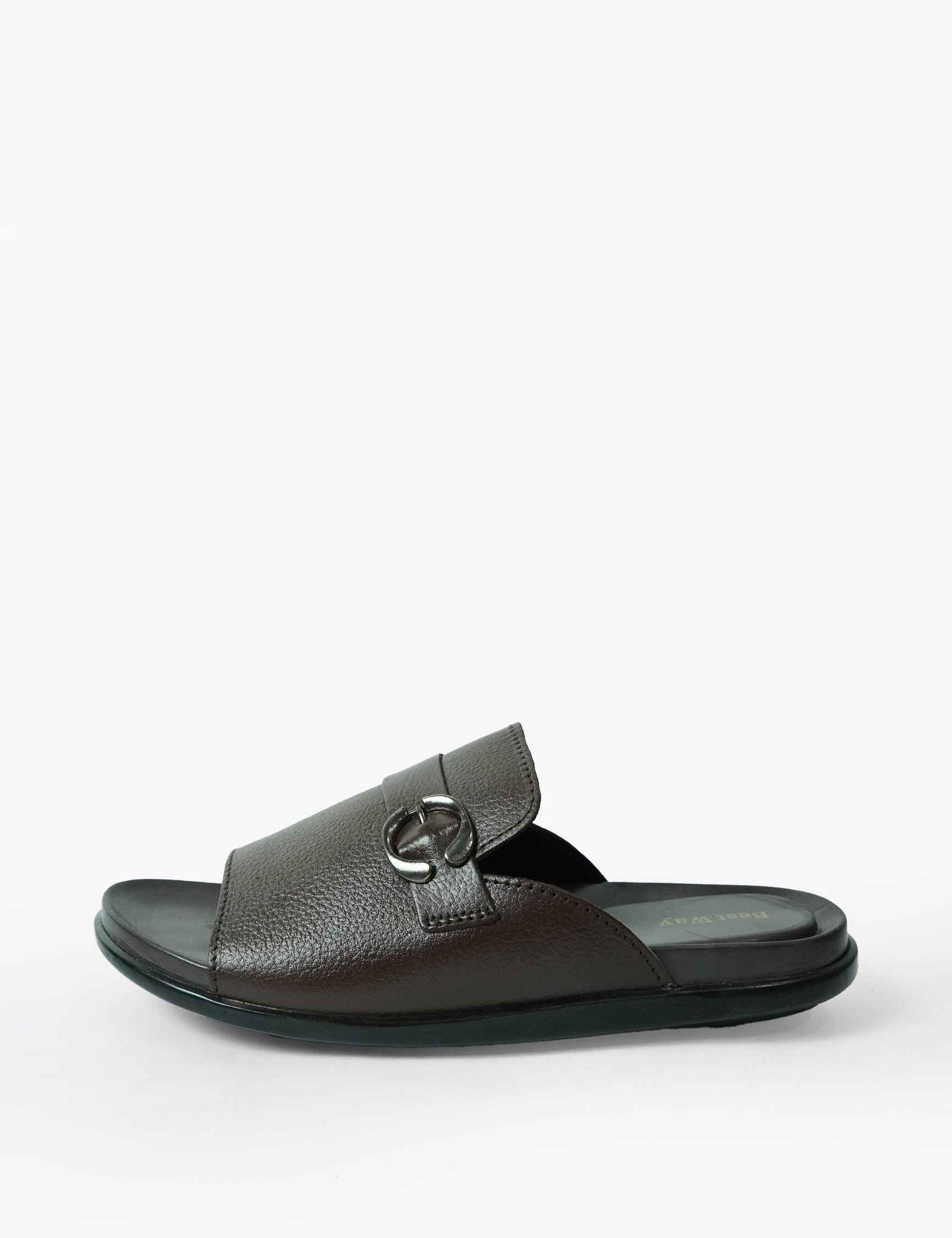 Men's leather soft rubber sole