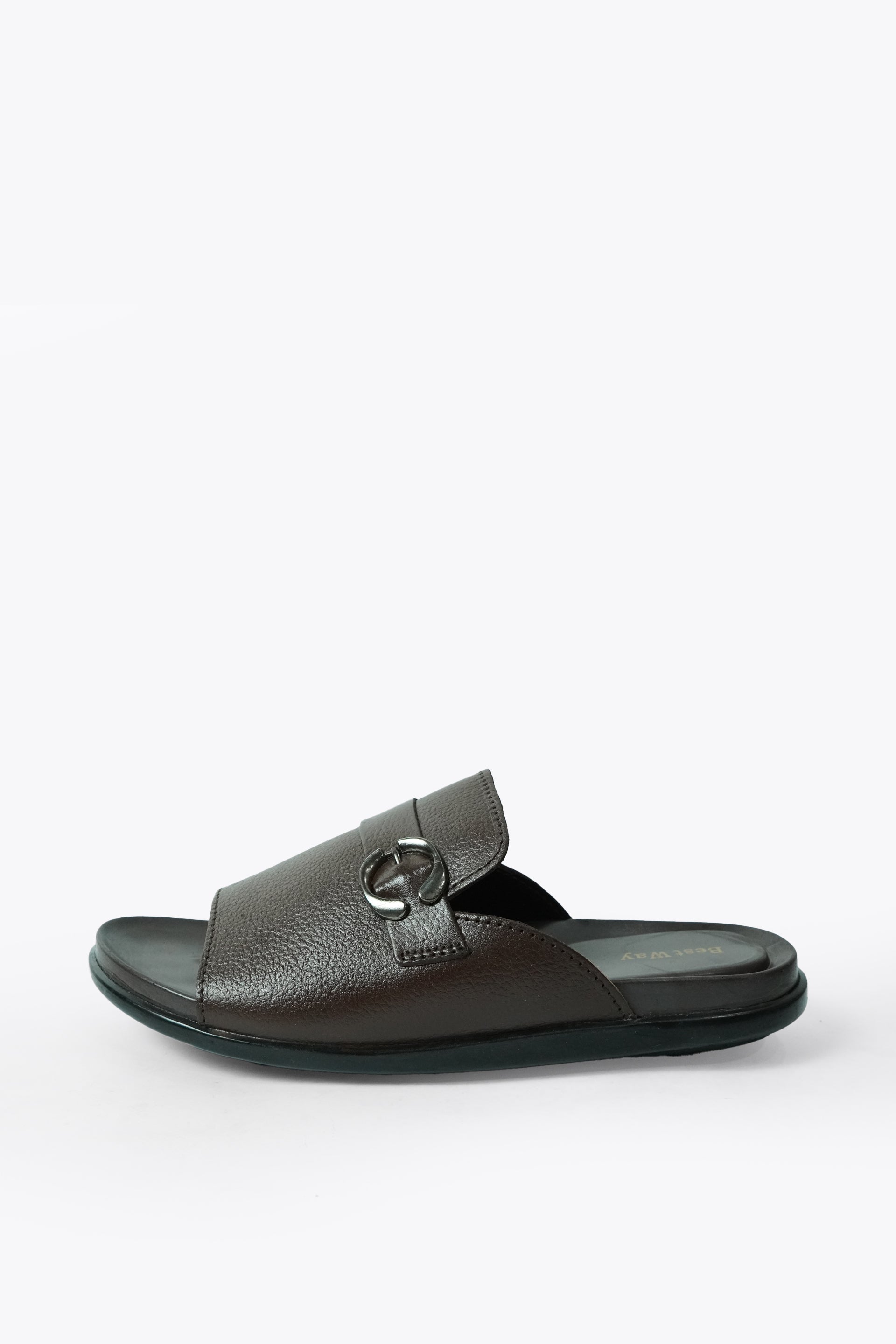 Men's leather soft rubber sole