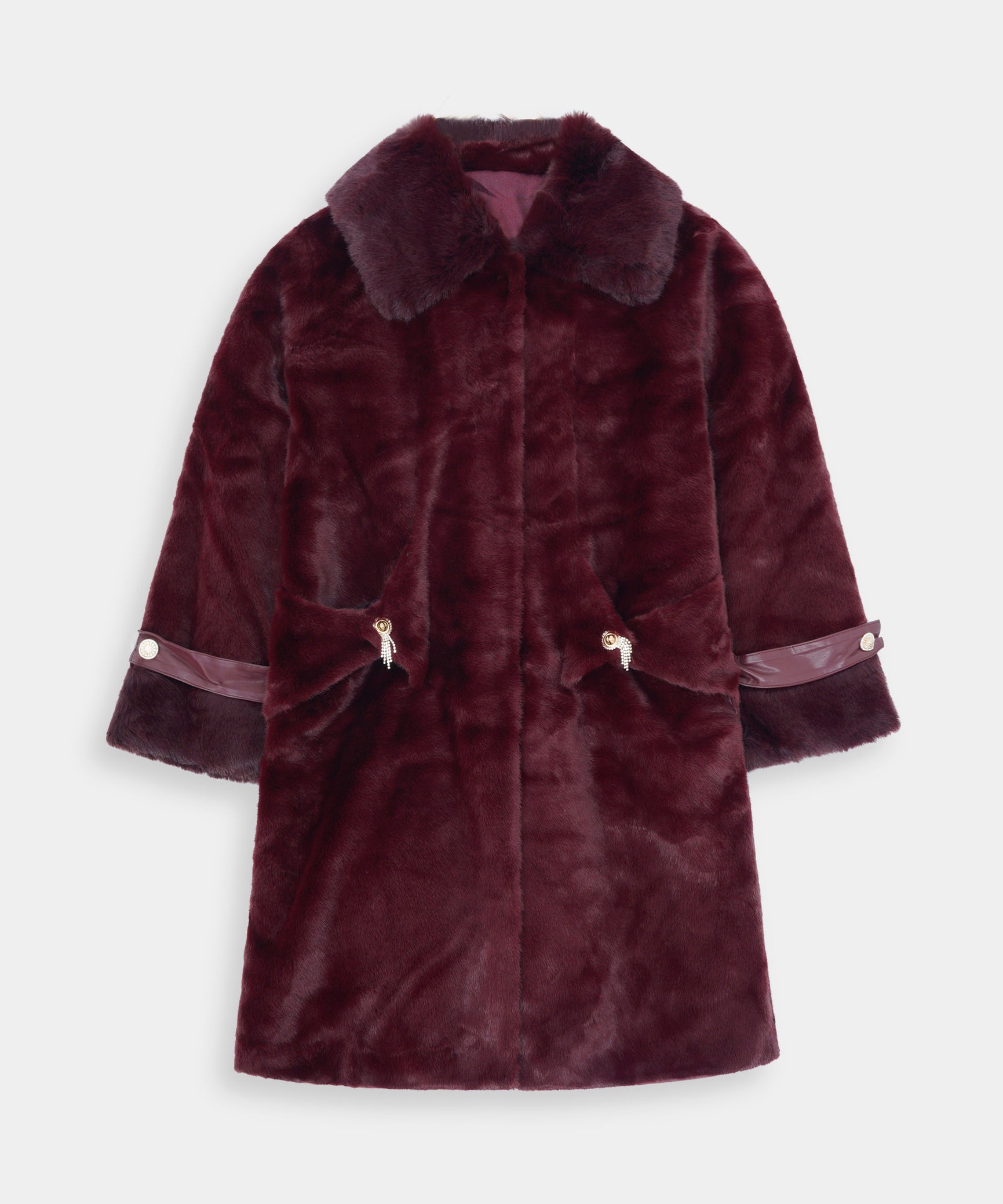 Women Imported Korean Fluffy Long Coat