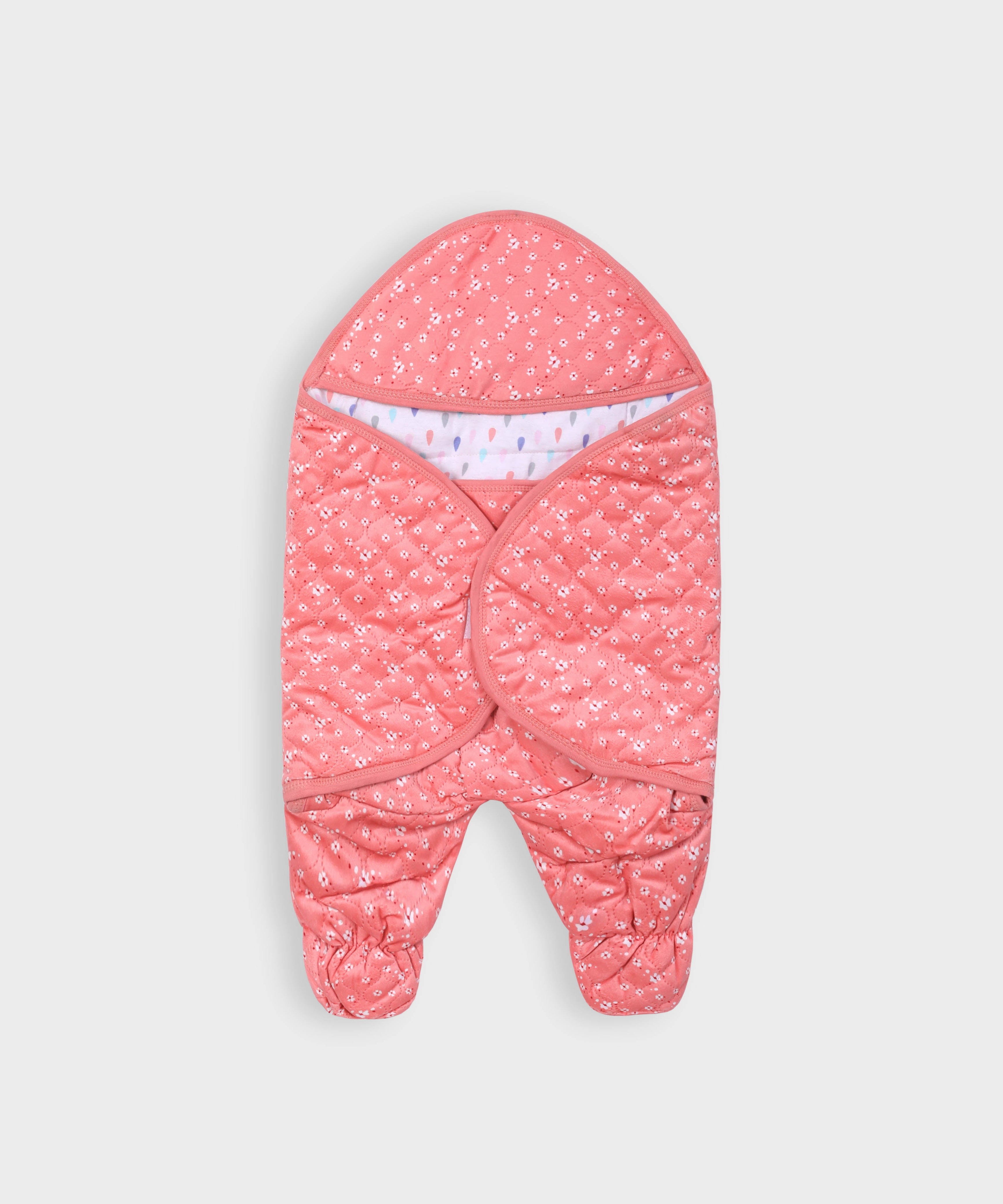 Imported Hooded Soft Blanket Cum Wrapper For Newborn Babies (0-12 Months)