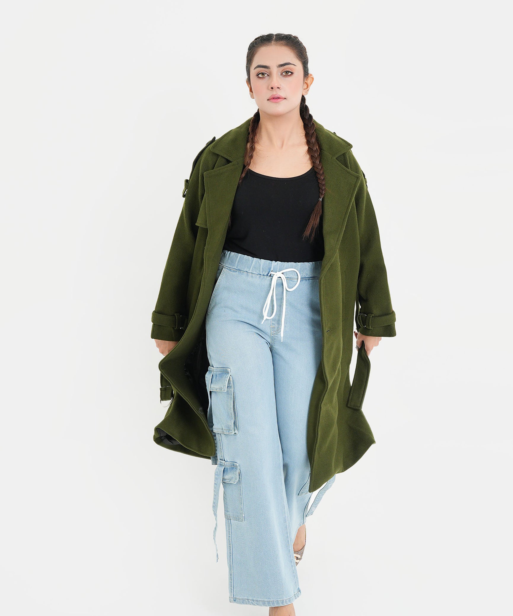 Women Imported Wool Long Coat