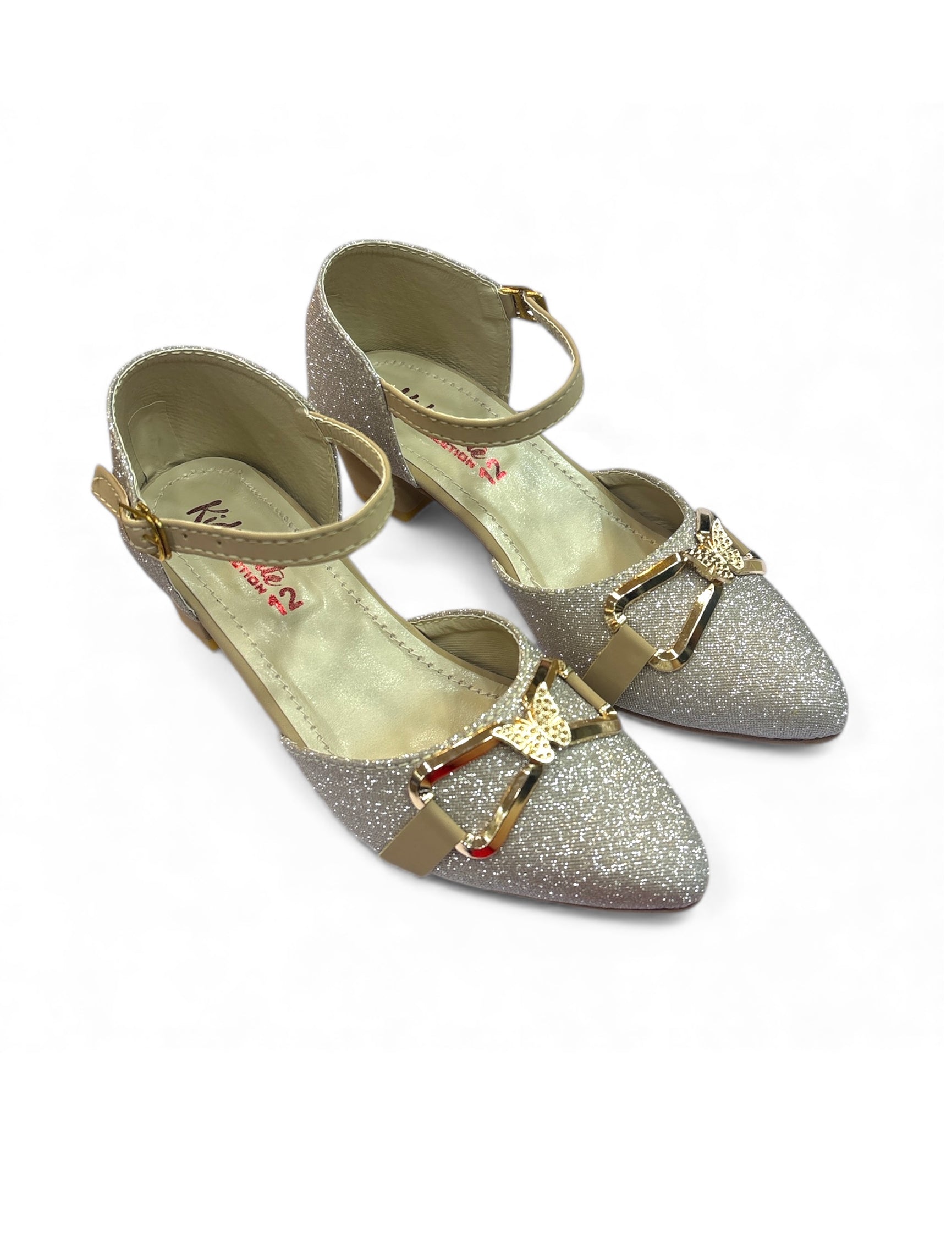 Girls fancy party shoes small heel (age1 to 6)