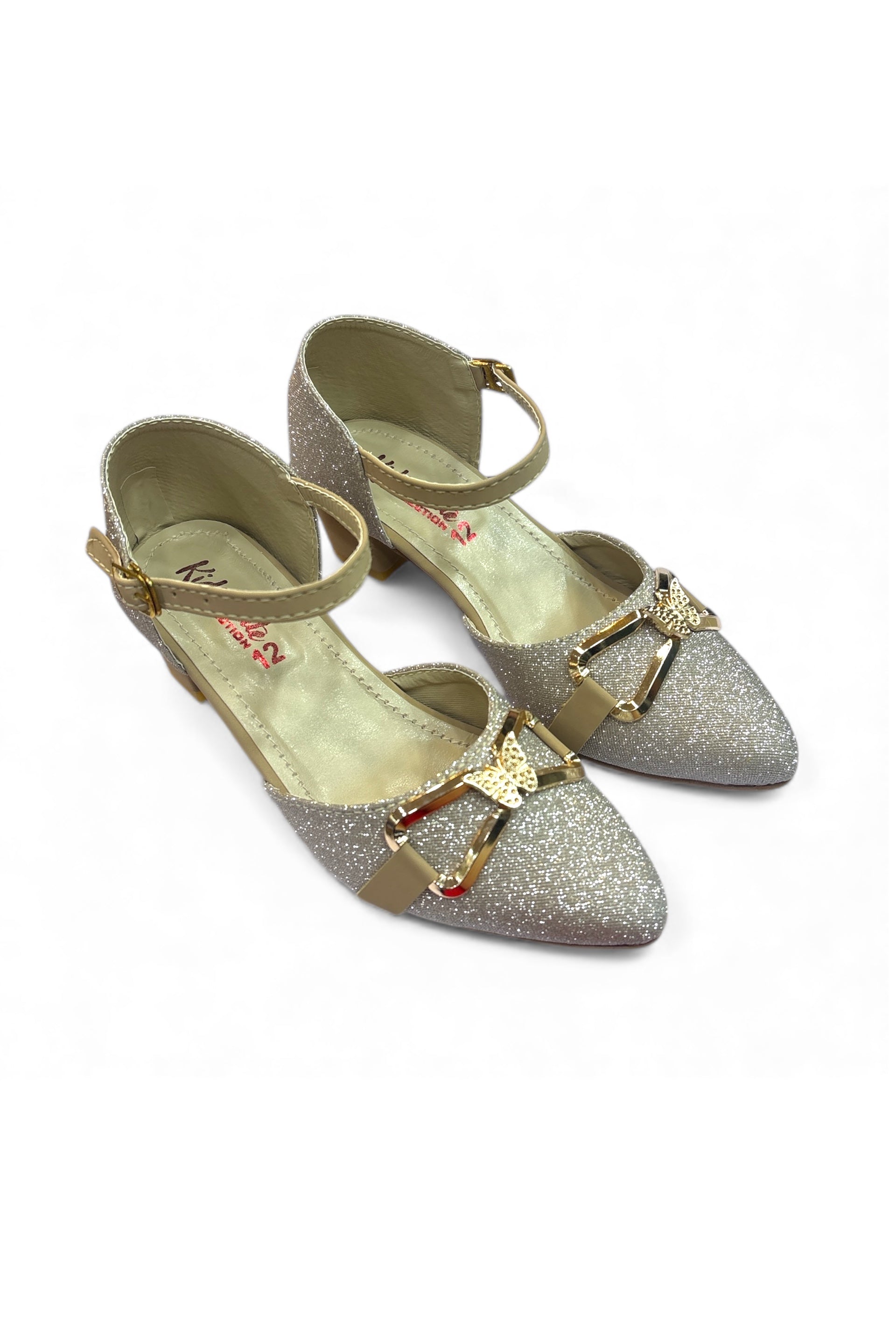 Girls fancy party shoes small heel (age1 to 6)