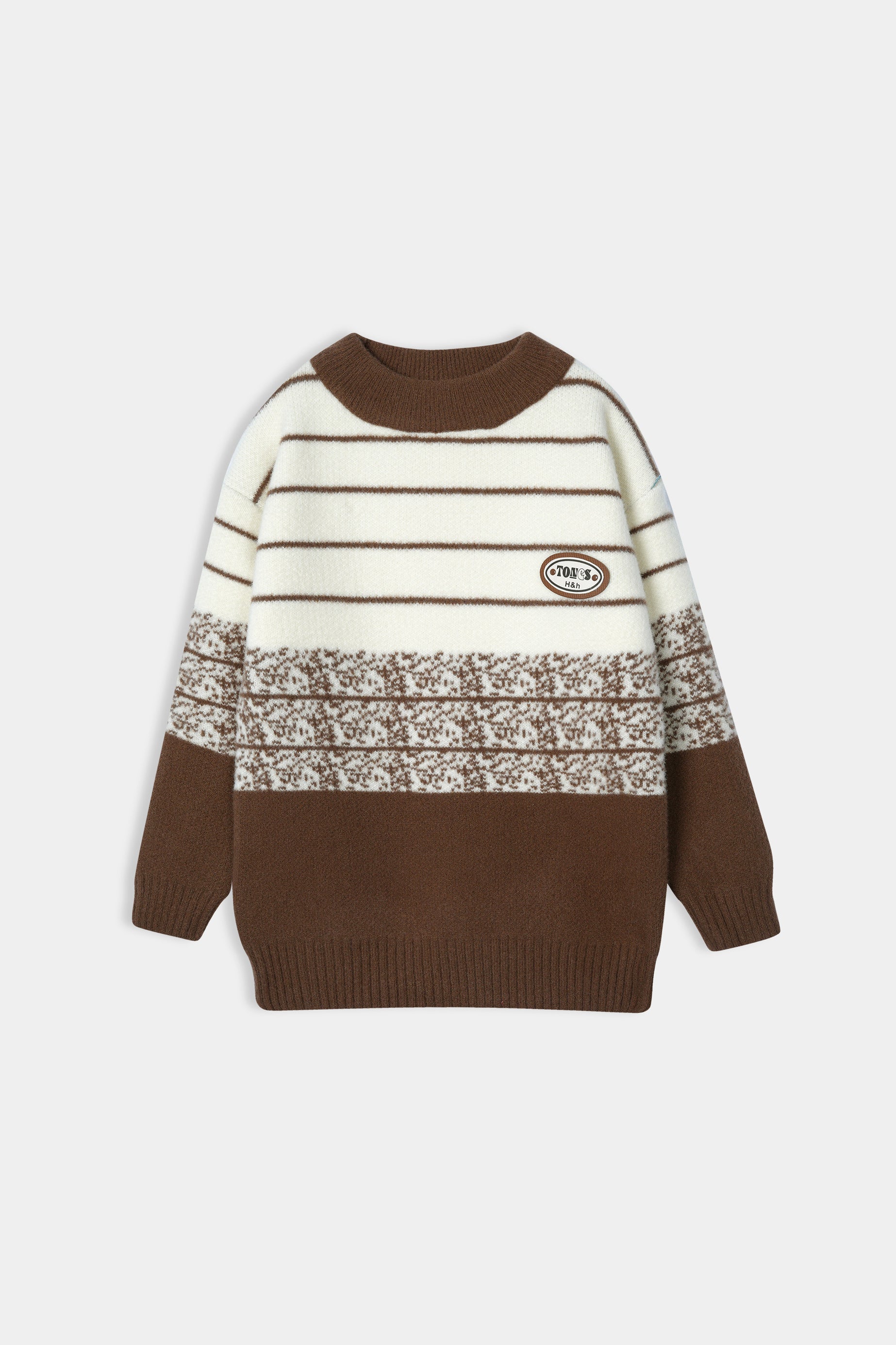 Kids Imported Soft Wool Sweat Shirt Brown And White Linning