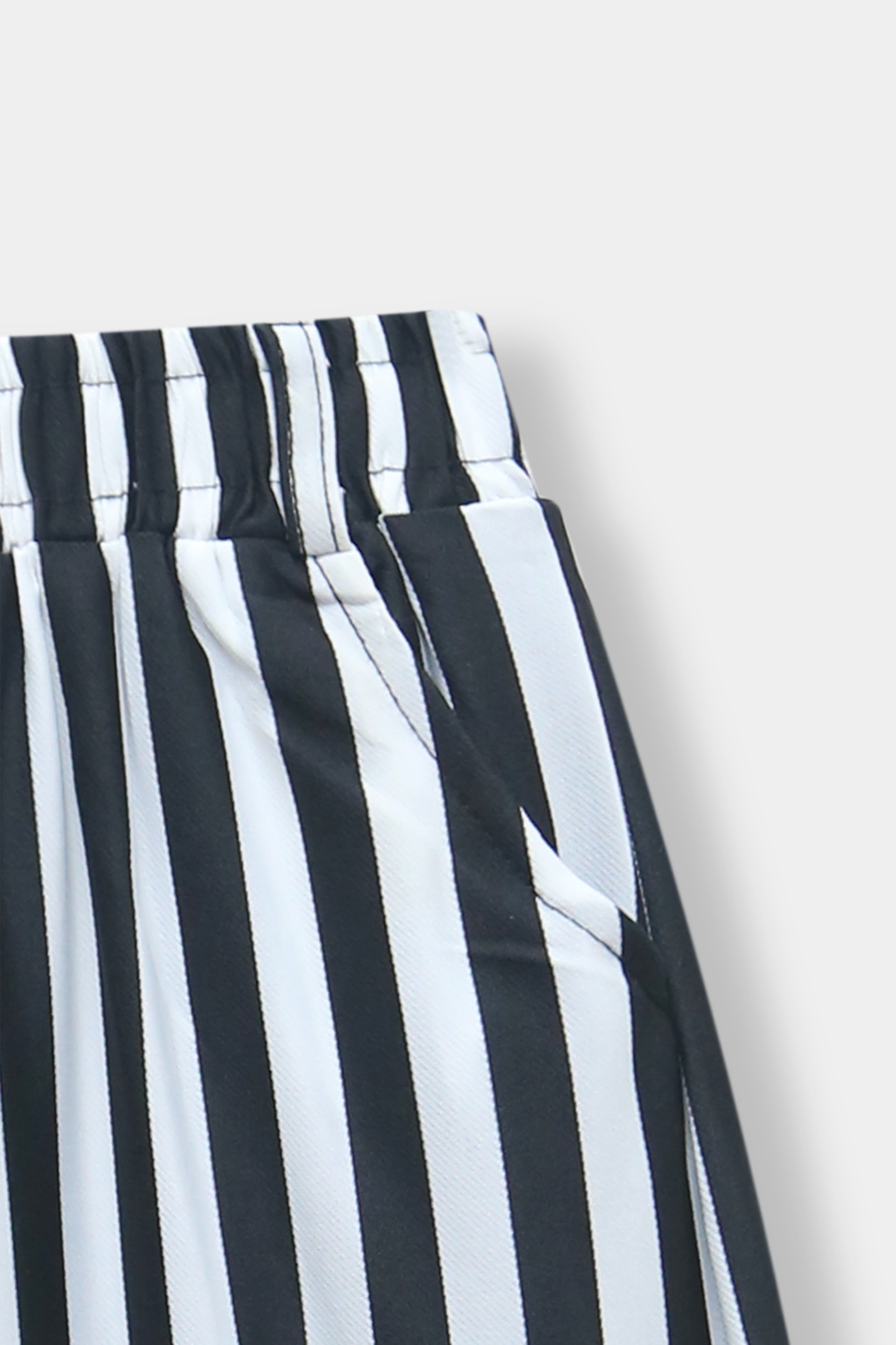 Girls Imported Linen Cotton Black And White Stripe Bell Bottom Plazo Trouser{size 3 years to 12 years}