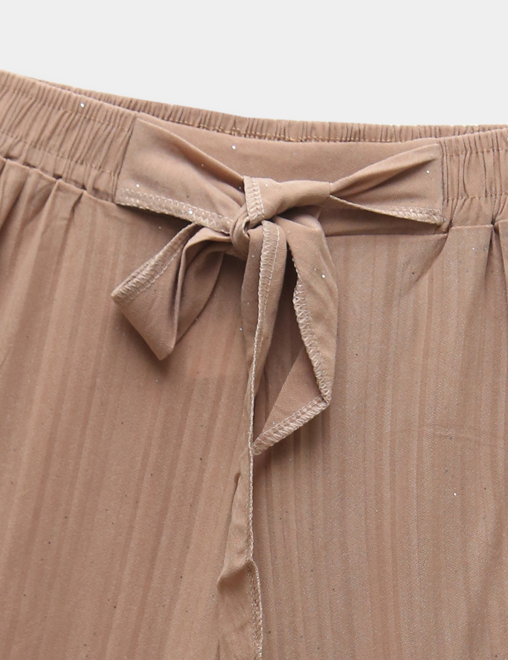 Girls Imported Linen Cotton Bell Bottom Plazo Trouser