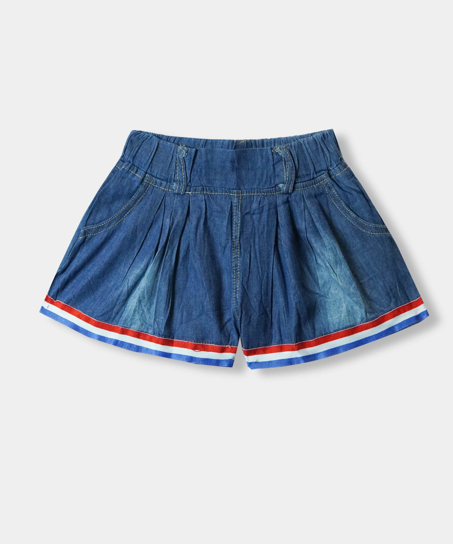 Girls Imported Soft Cotton Denim Shorts