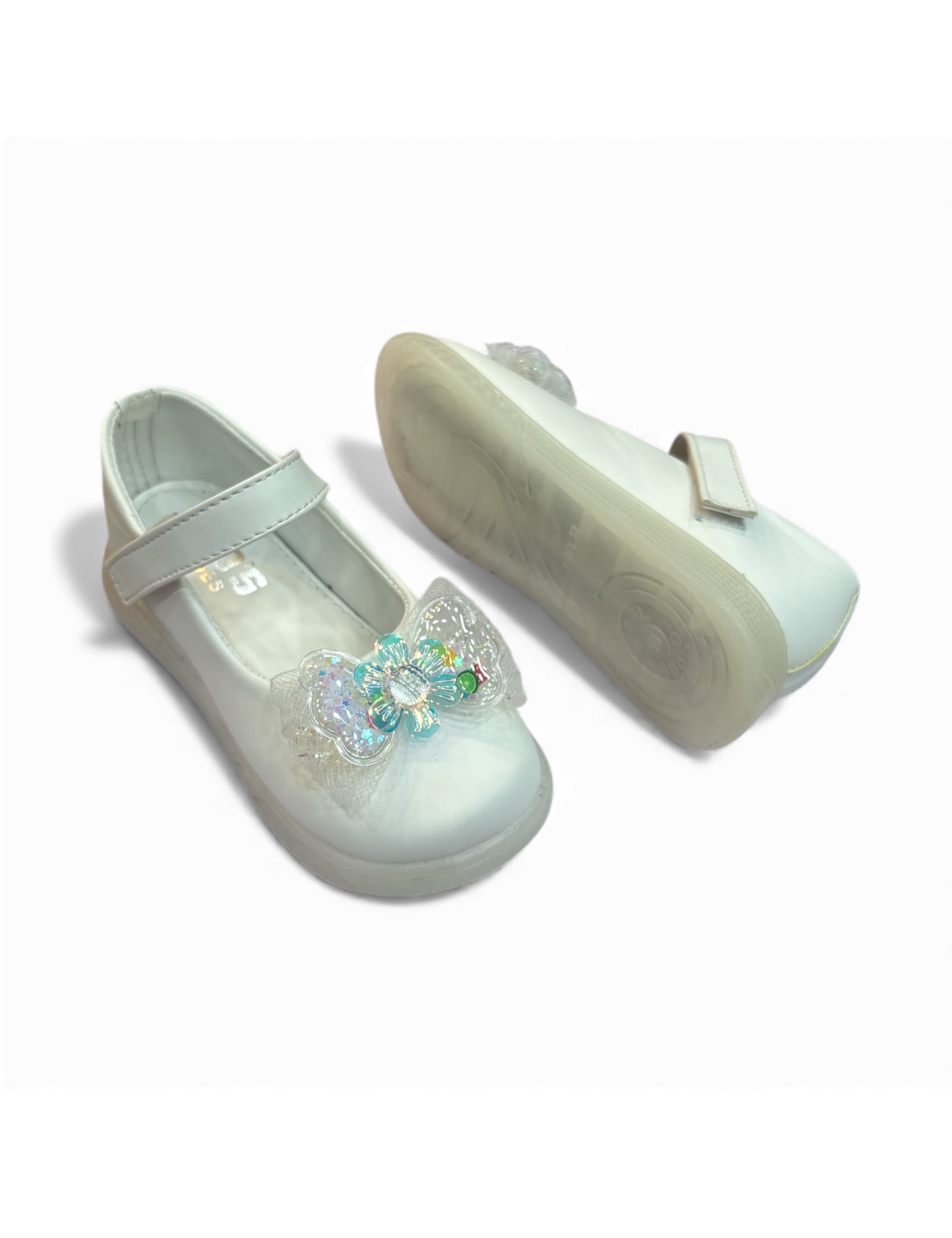 Girls casual party shoes with light (age1 to 6)