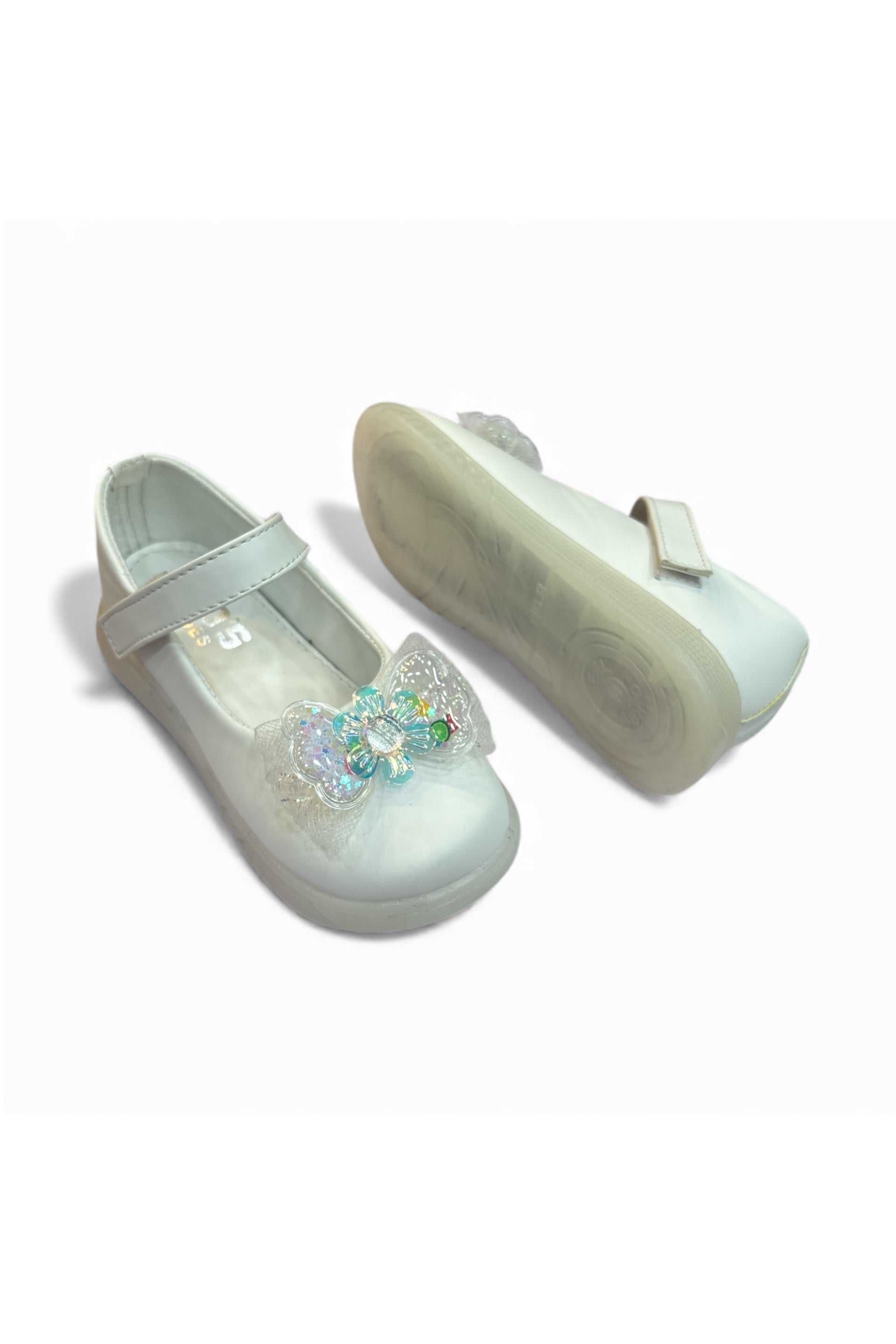 Girls casual party shoes with light (age1 to 6)