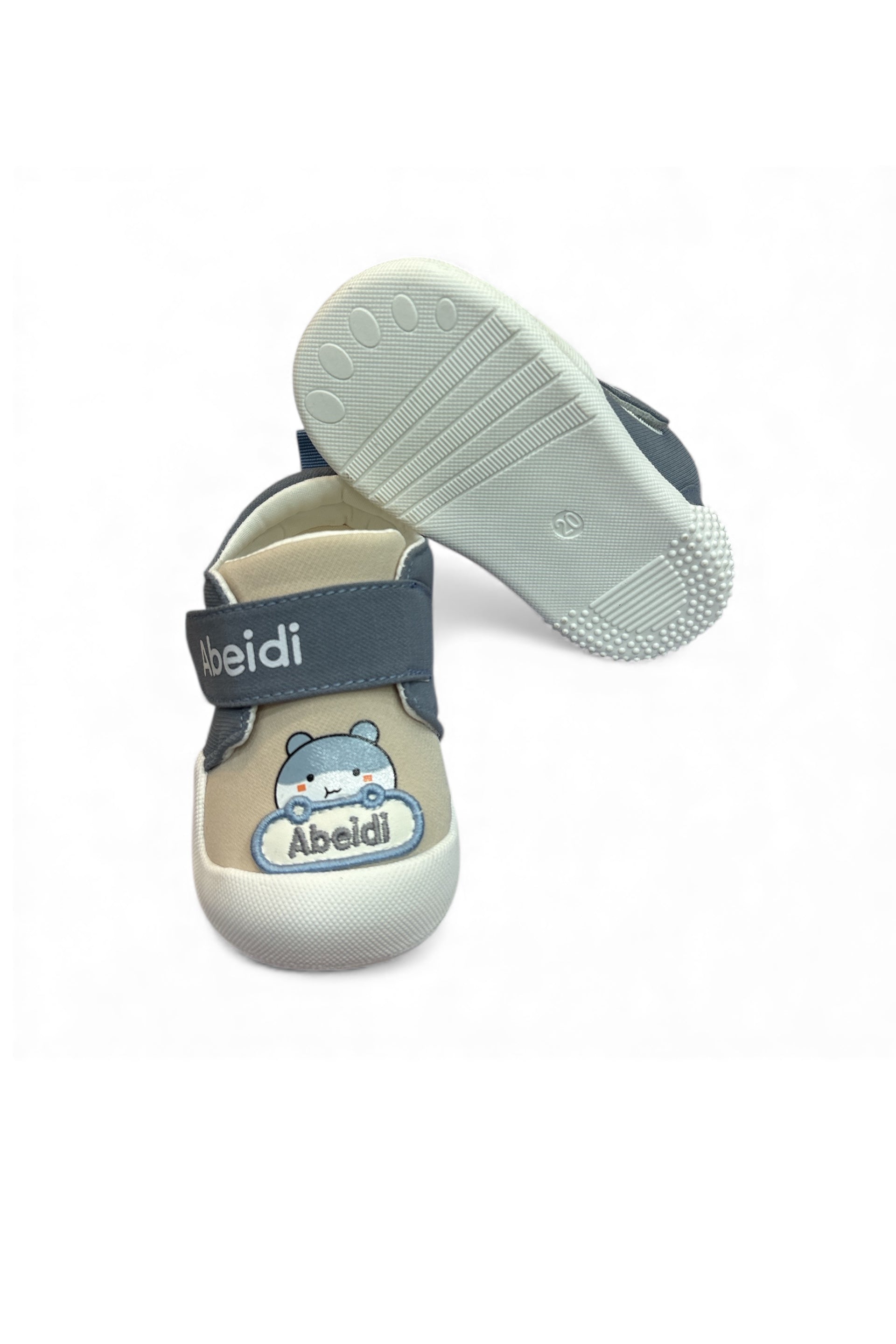 Imported- Plaid Paws Prewalker kid's sneaker