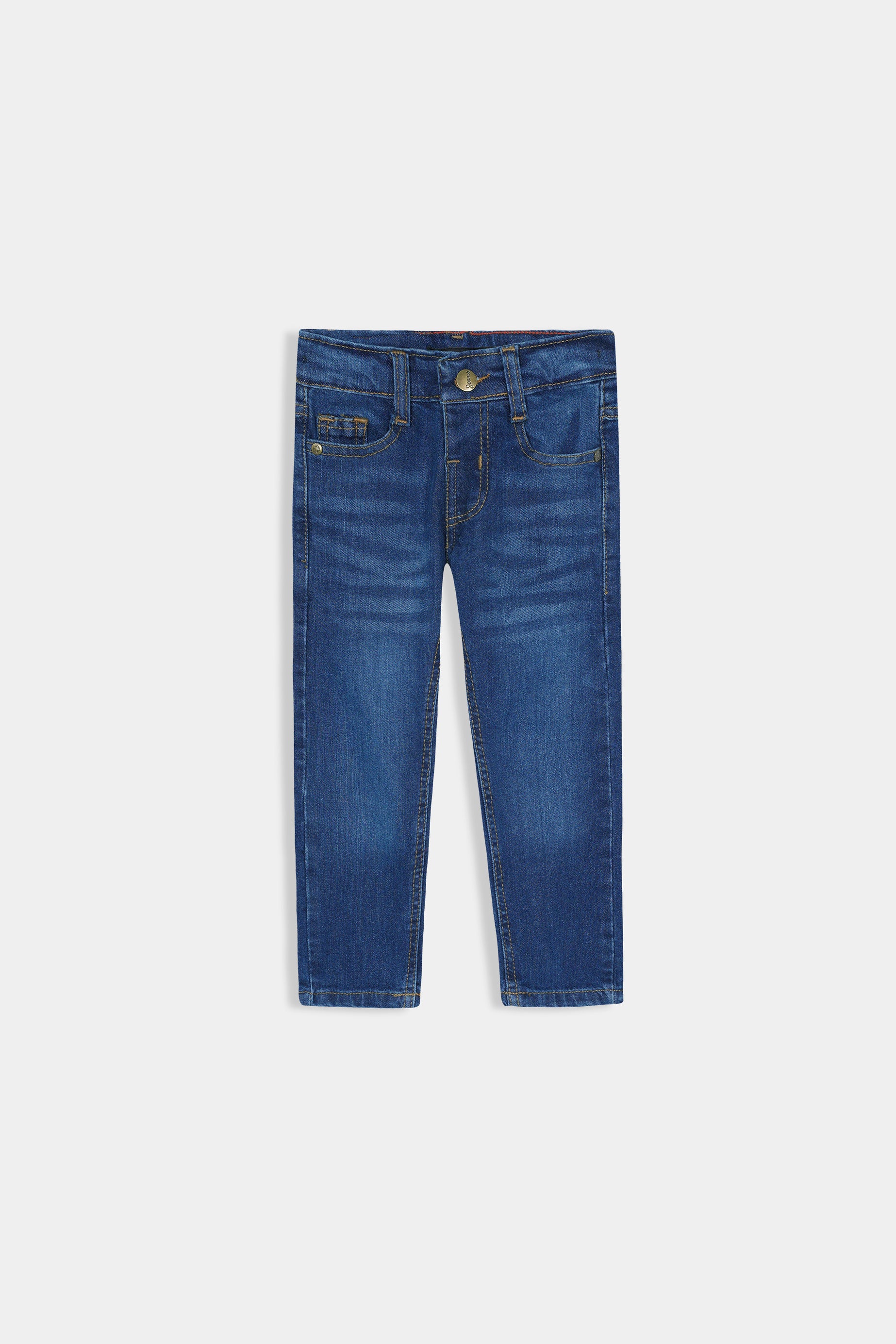 Boys Imported Quality Mid Blue Slim Fit Stretch Jeans