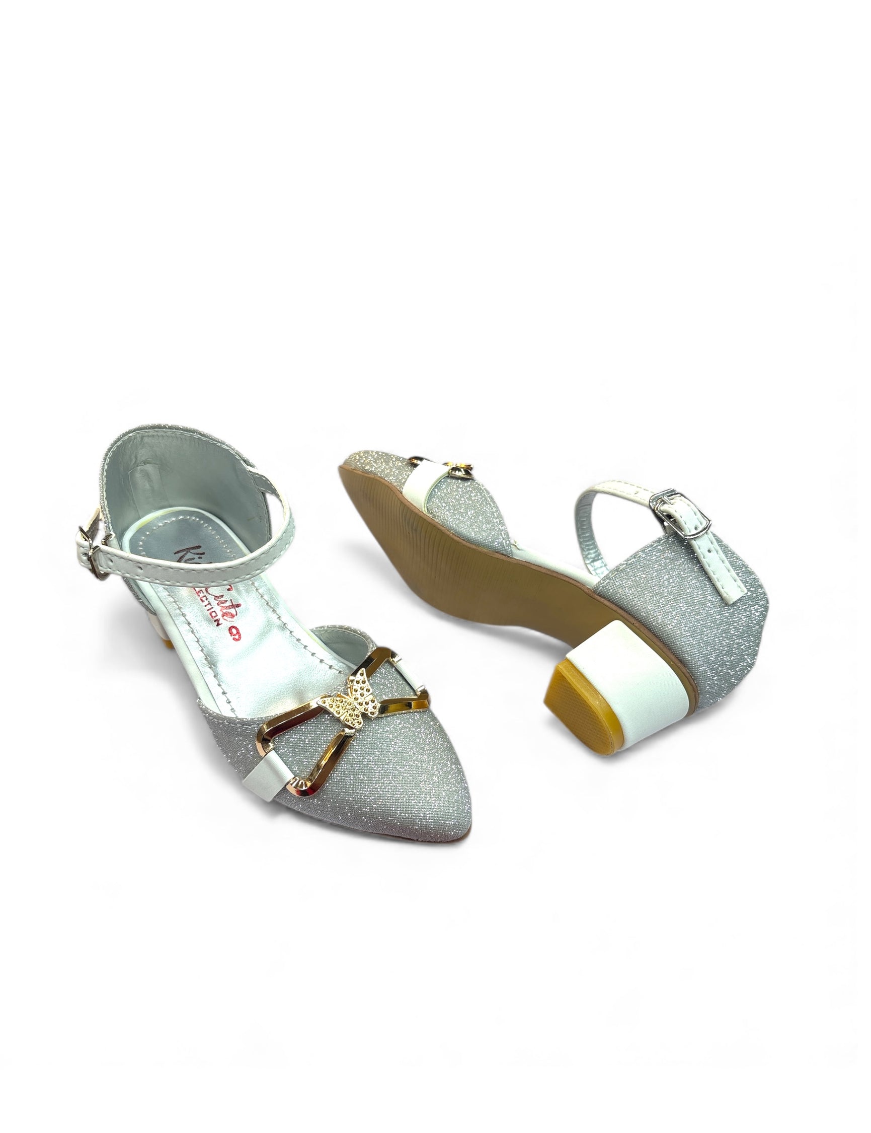 Girls fancy party shoes small heel (age1 to 6)