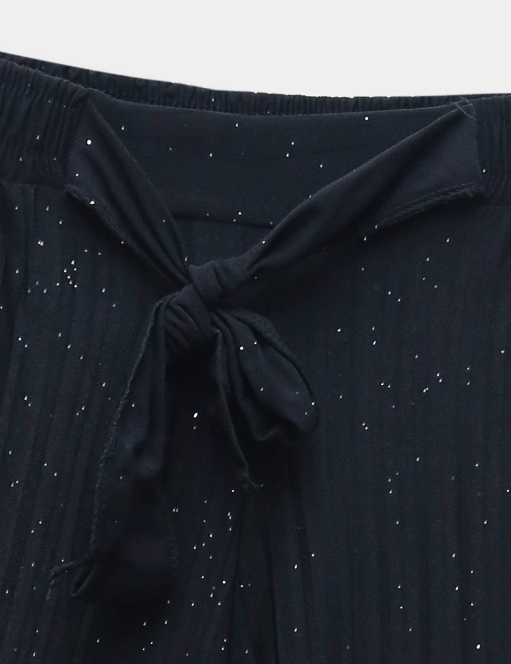 Girls Imported Linen Cotton Black Bell Bottom Plazo Trouser