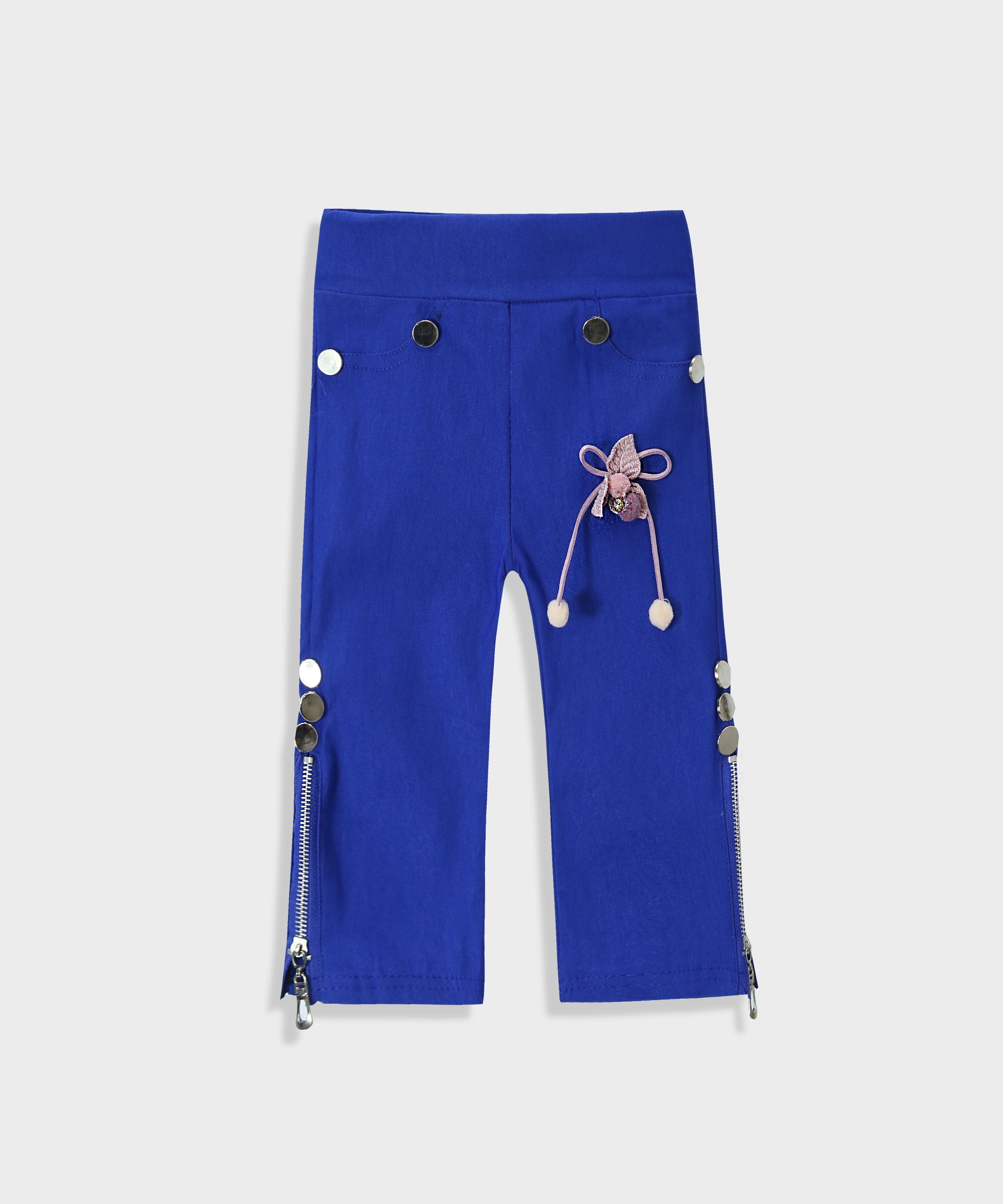 Imported Soft Cotton Royal Blue Pant Tights For Girls