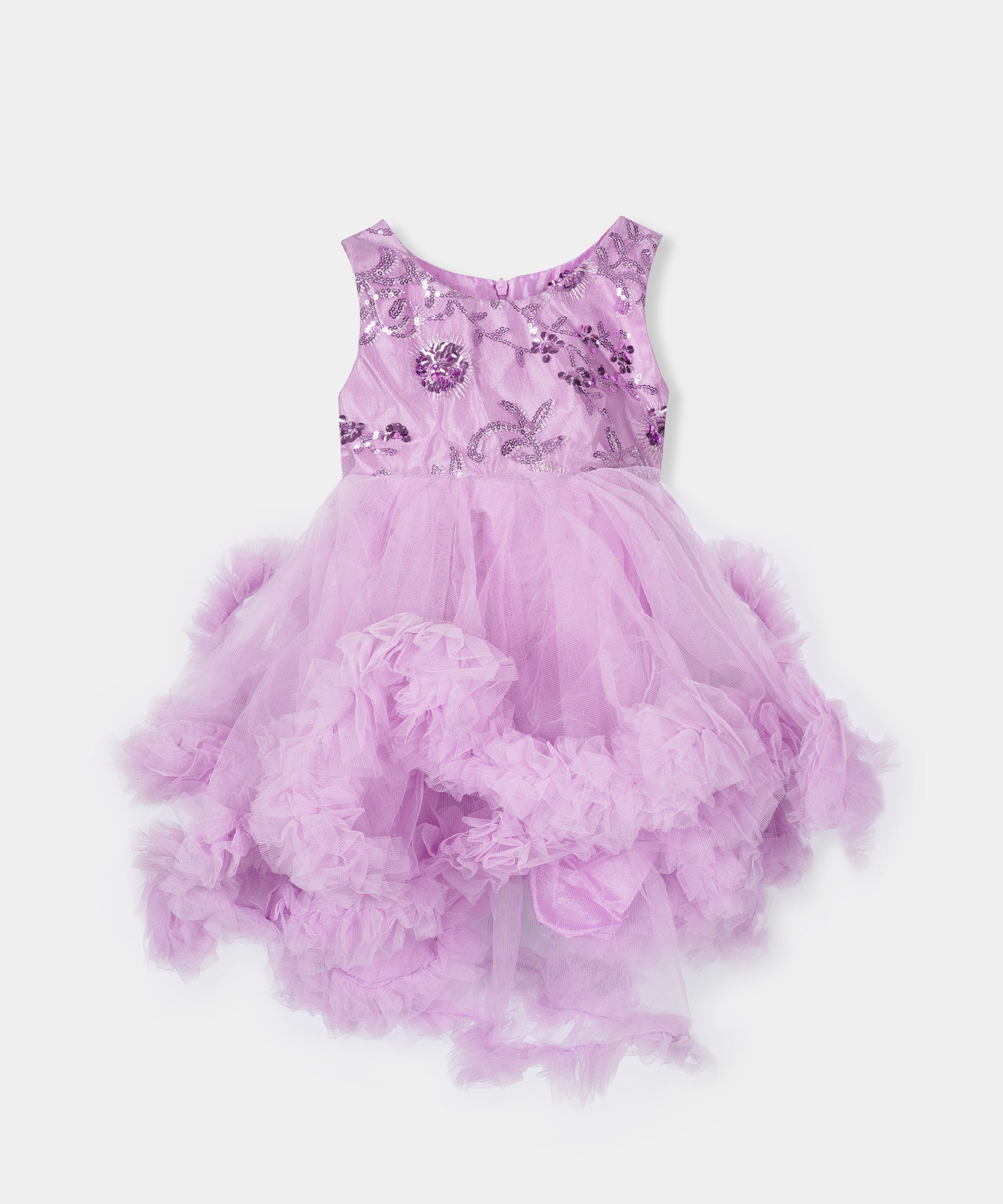 Girls Imported "Quality Fairy Frill Lilac Frock"