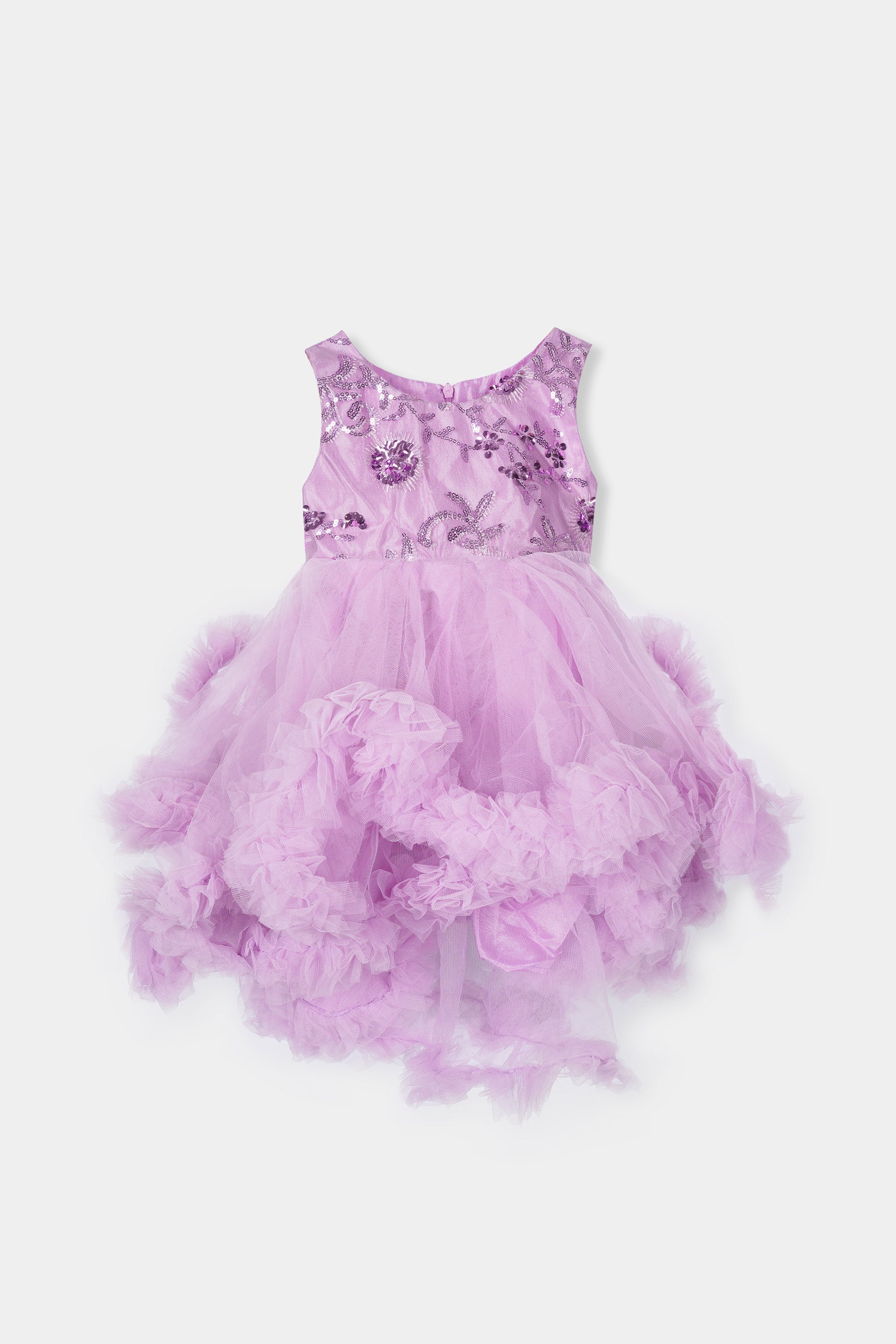 Girls Imported "Quality Fairy Frill Lilac Frock"