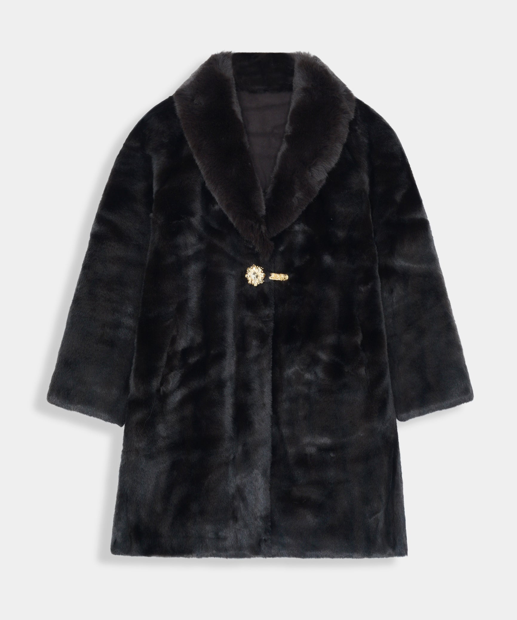 Women Imported Russian Fluffy Long Coat