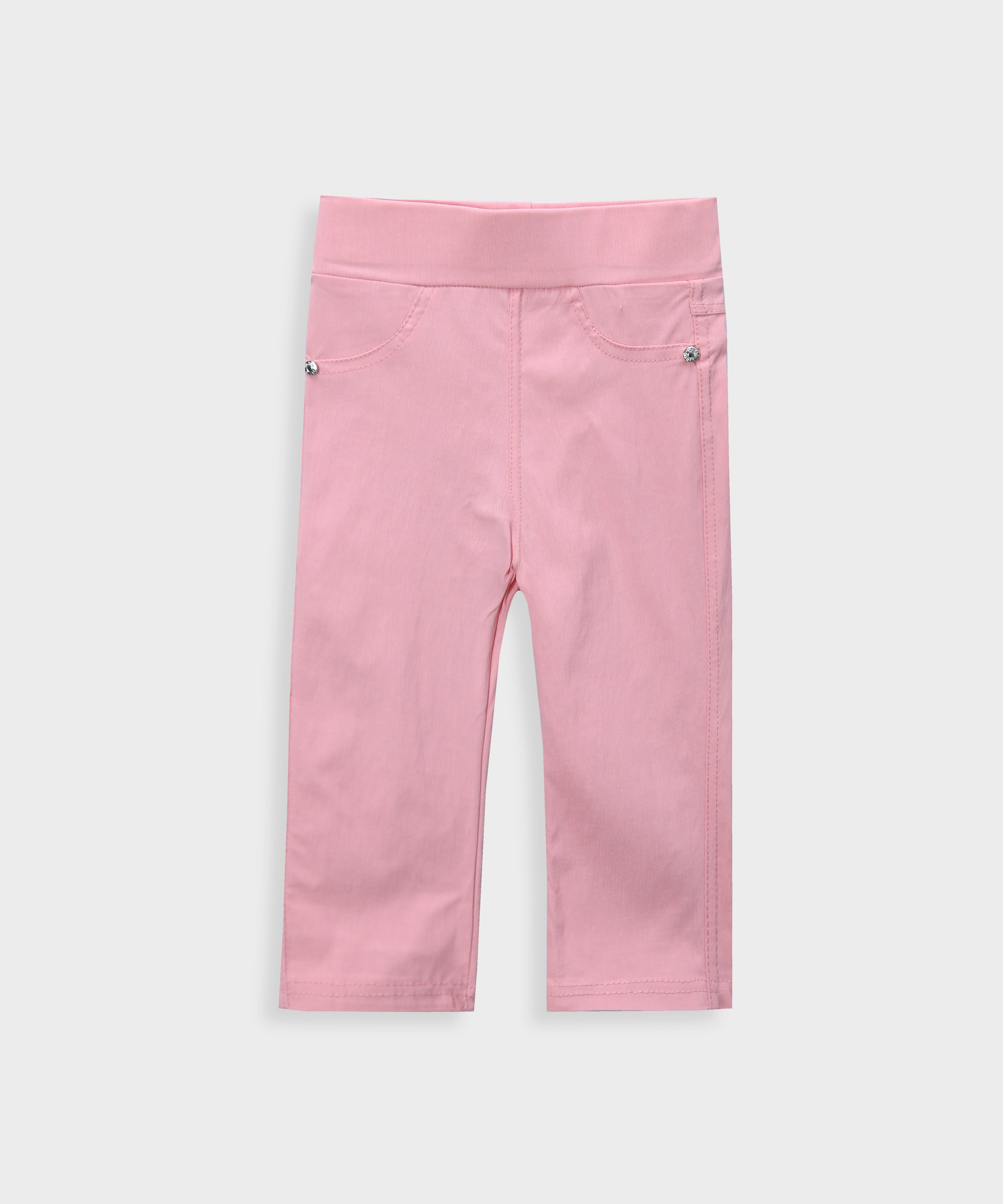 Imported  Light Pink Pant Tights For Girls