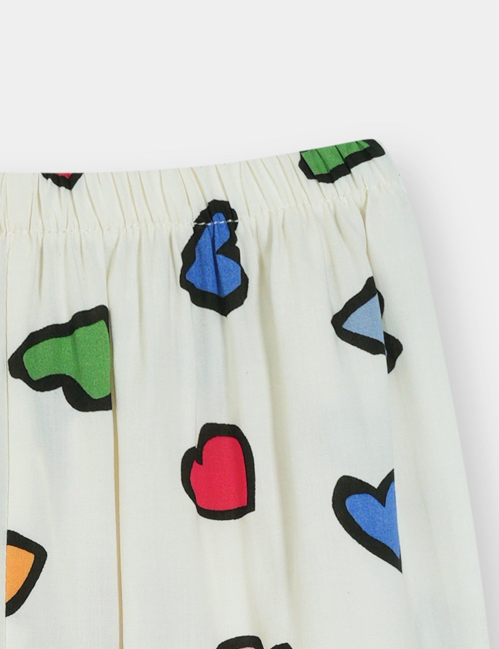 Girls 100% Imported Soft Cotton White Digital Printed Trouser