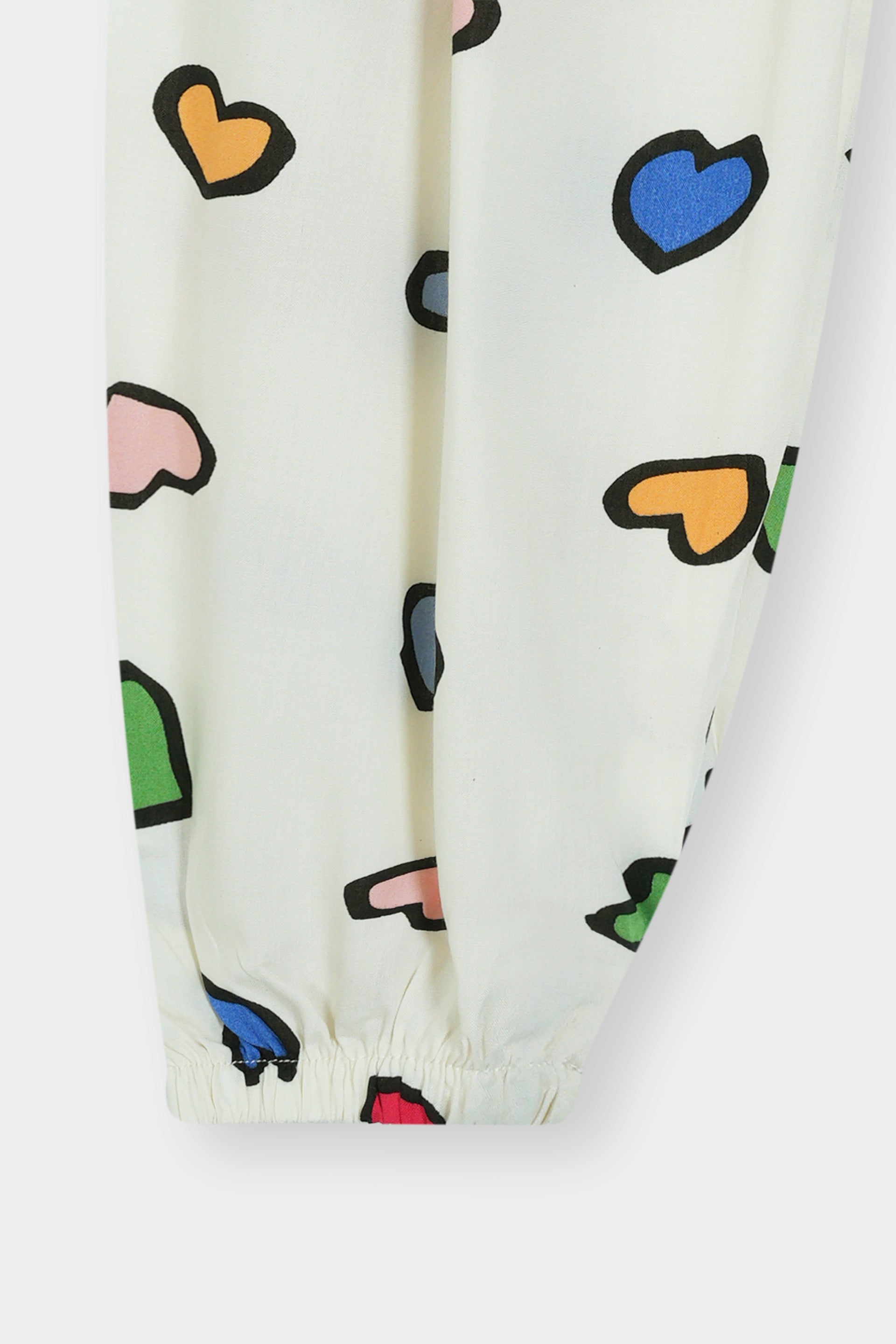 Girls 100% Imported Soft Cotton White Digital Printed Trouser