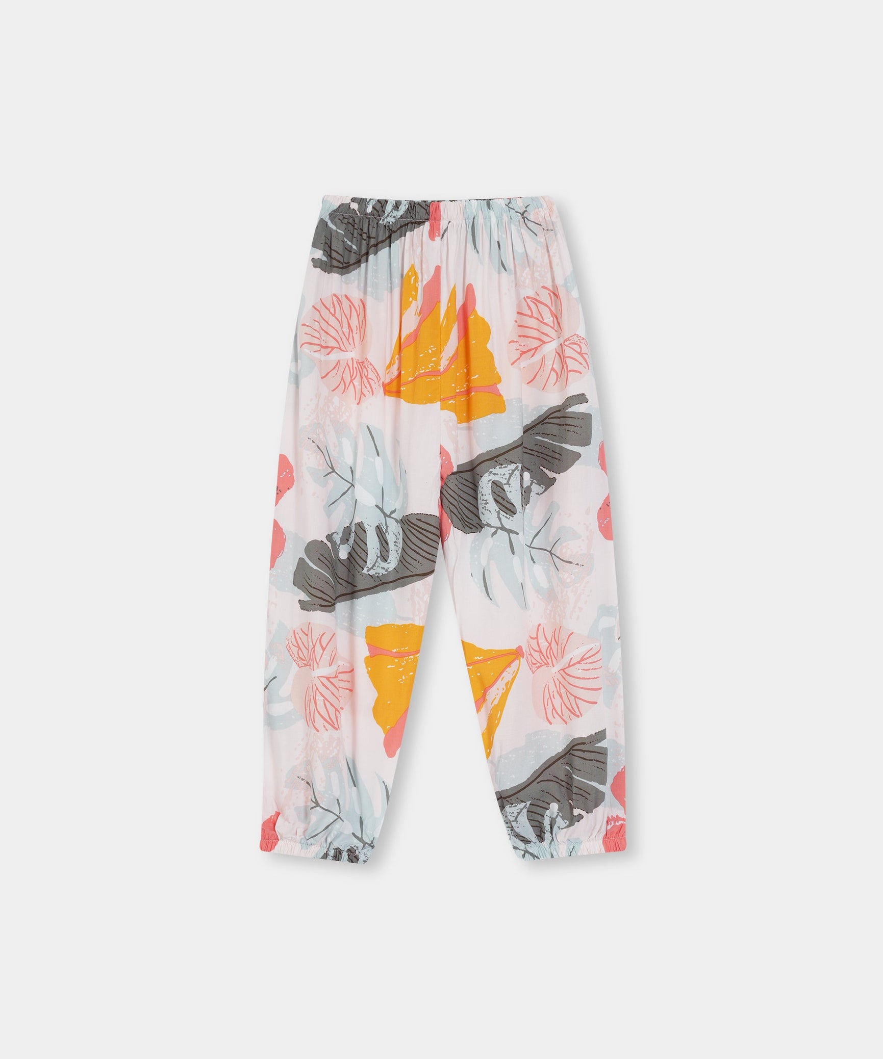Girls 100% Imported Soft Cotton Floral Printed Trouser