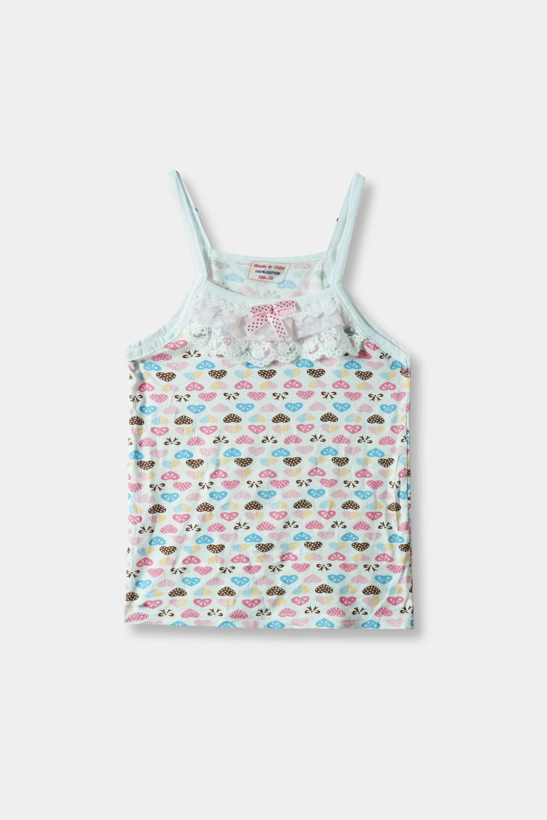 Girls Imported Soft Cotton All Over Printed Tank Top