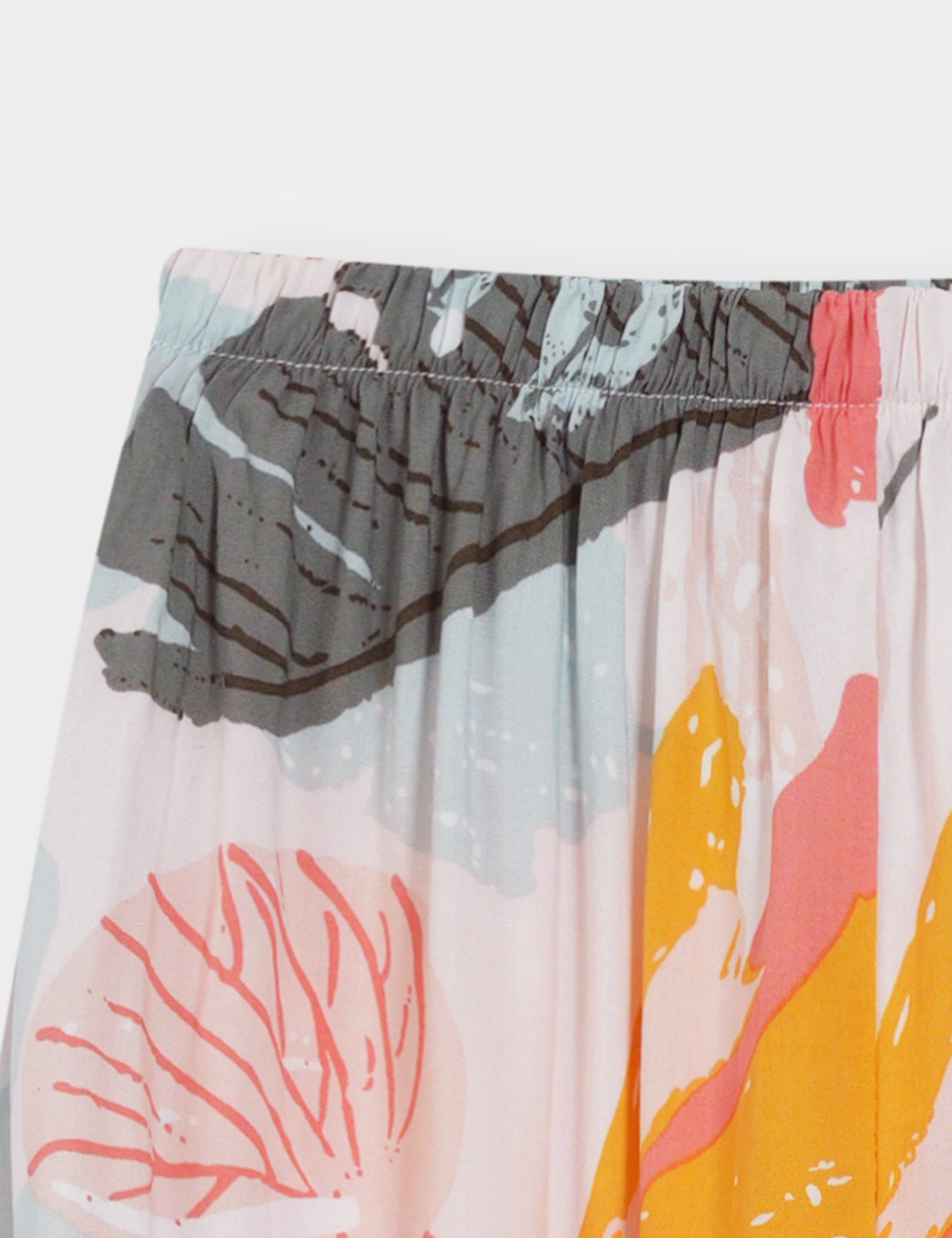 Girls 100% Imported Soft Cotton Floral Printed Trouser