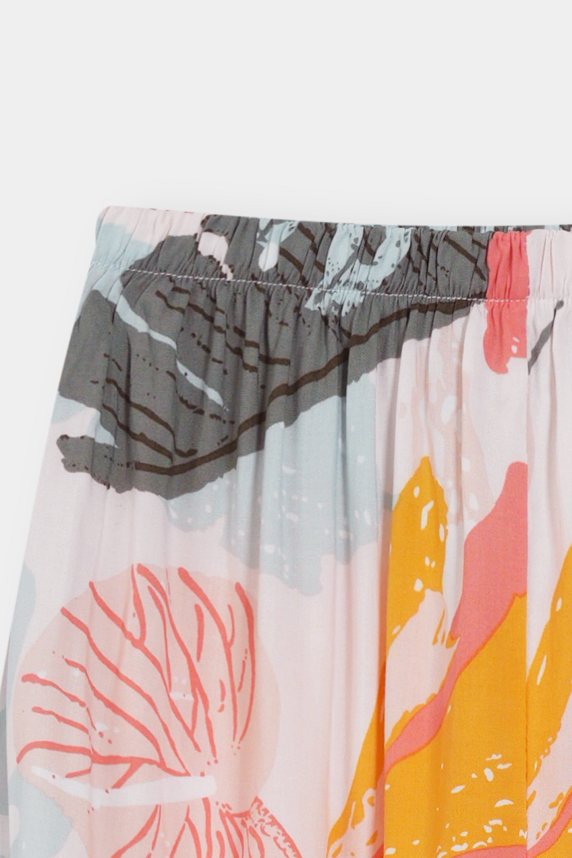 Girls 100% Imported Soft Cotton Floral Printed Trouser