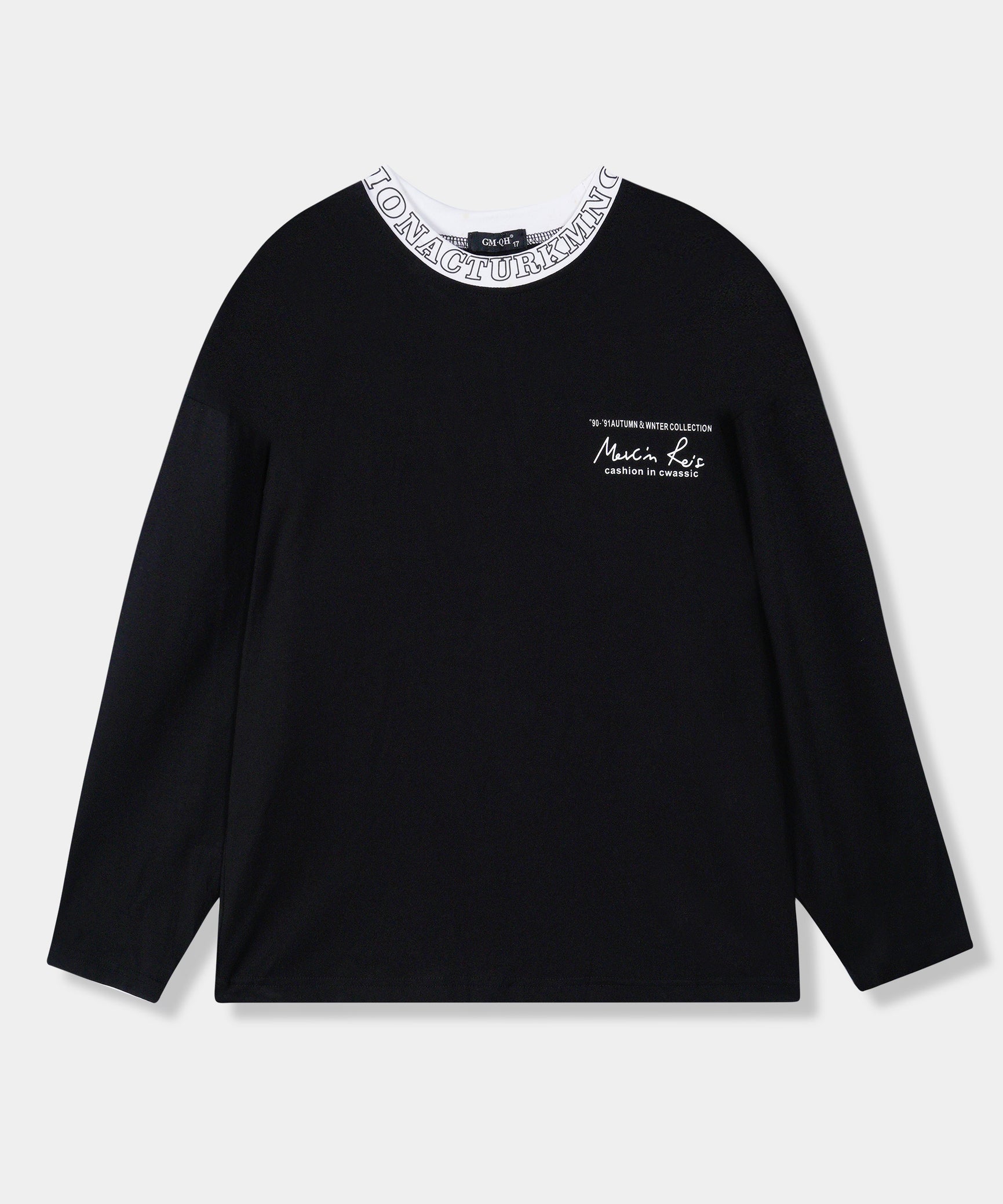 Kids Imported Soft Cotton Printed Black Long Sleeve T-Shirt