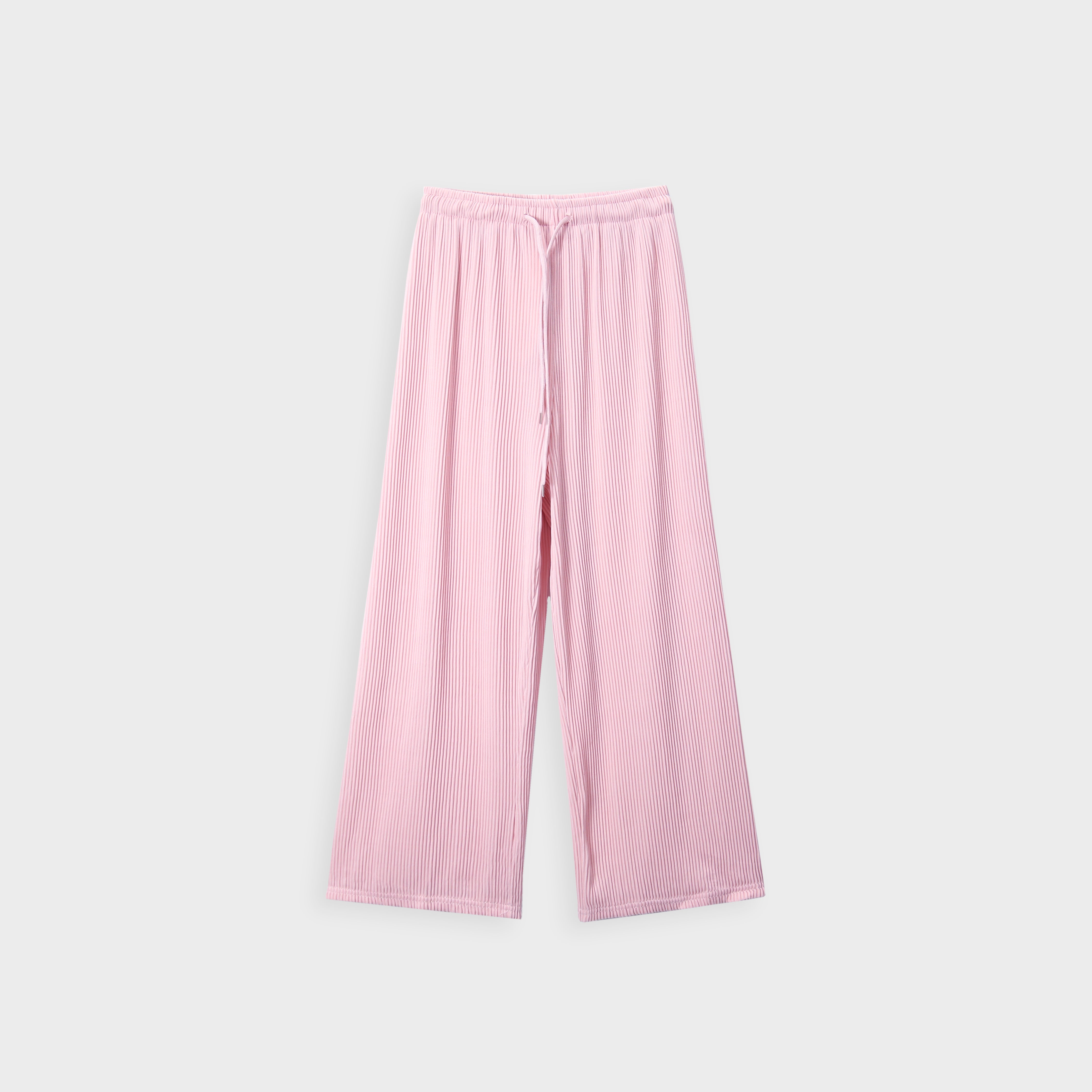 Imported Chifon Baby Pink Bell Bottom Plazo Trouser For Girls