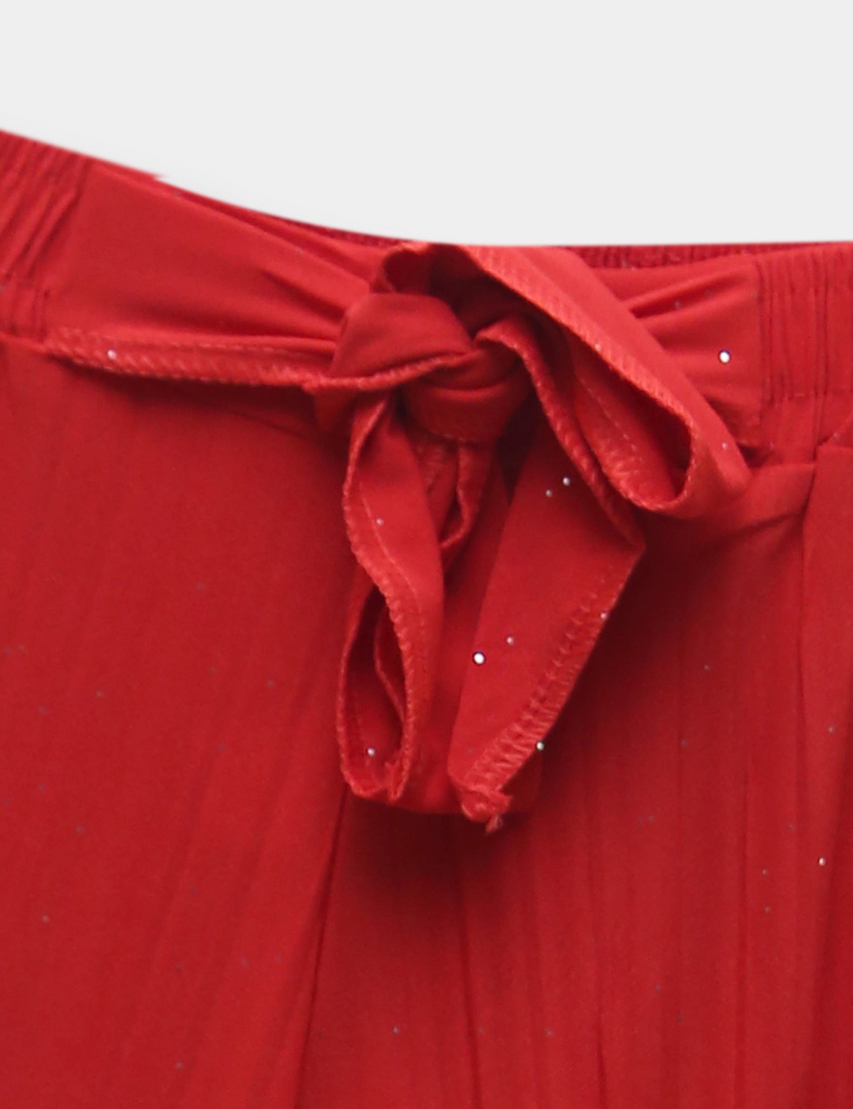 Girls Imported Linen Cotton Red Bell Bottom Plazo Trouser{size 3 year to 12 years