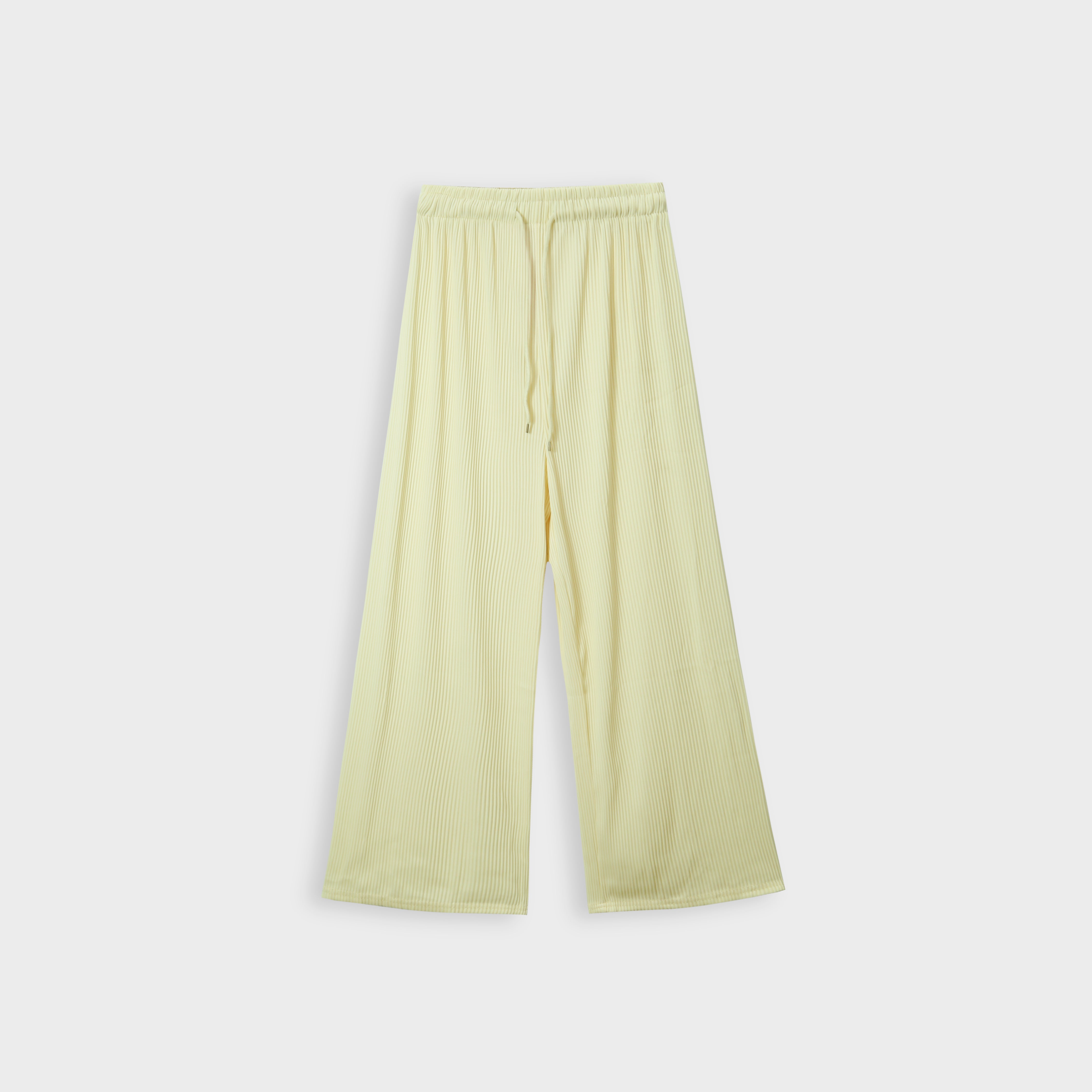 Imported Chifon Yellow Bell Bottom Plazo Trouser For Girls