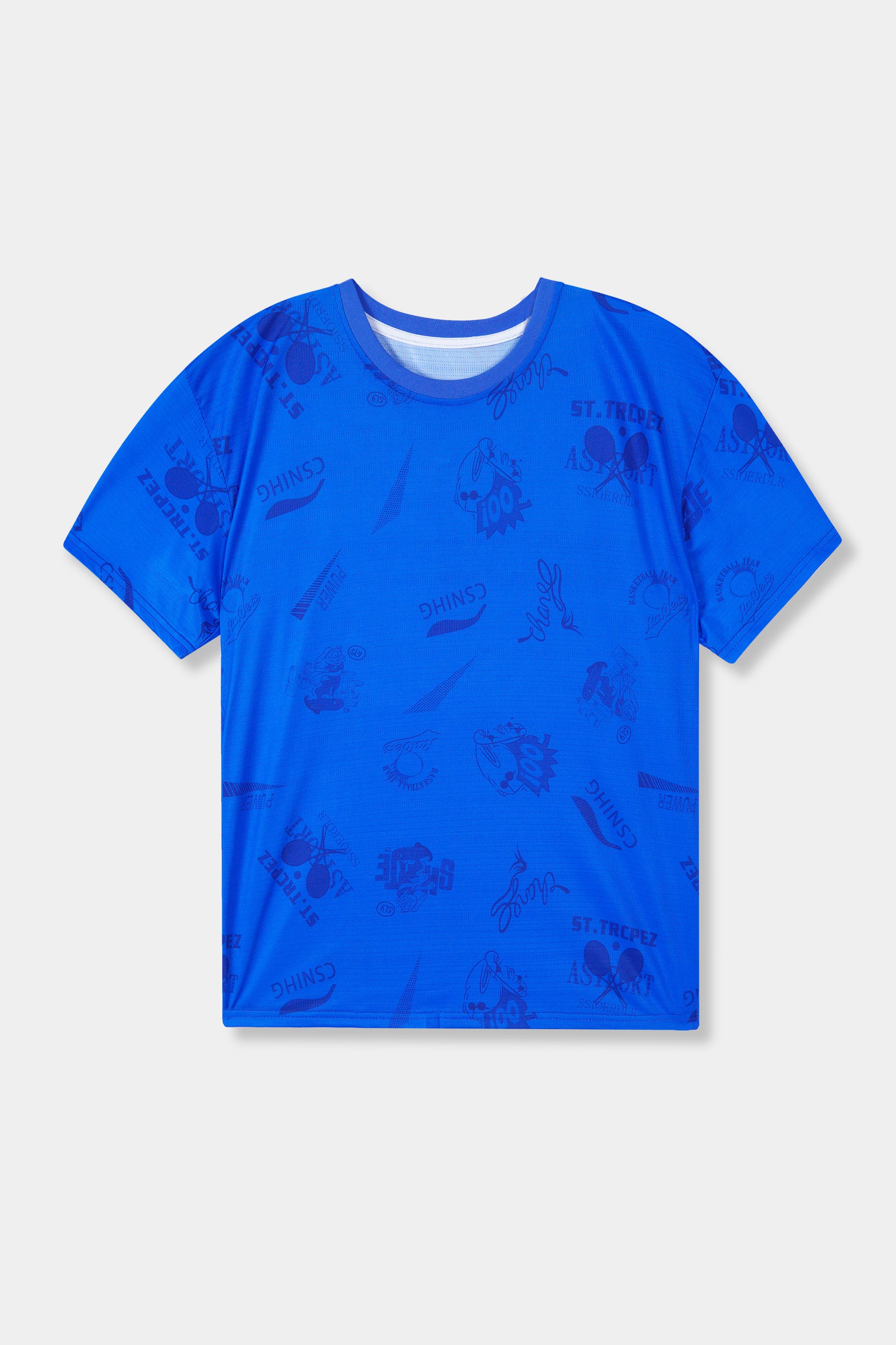 Boys Imported Soft Cotton Graphic Printed Royal Blue T-Shirt