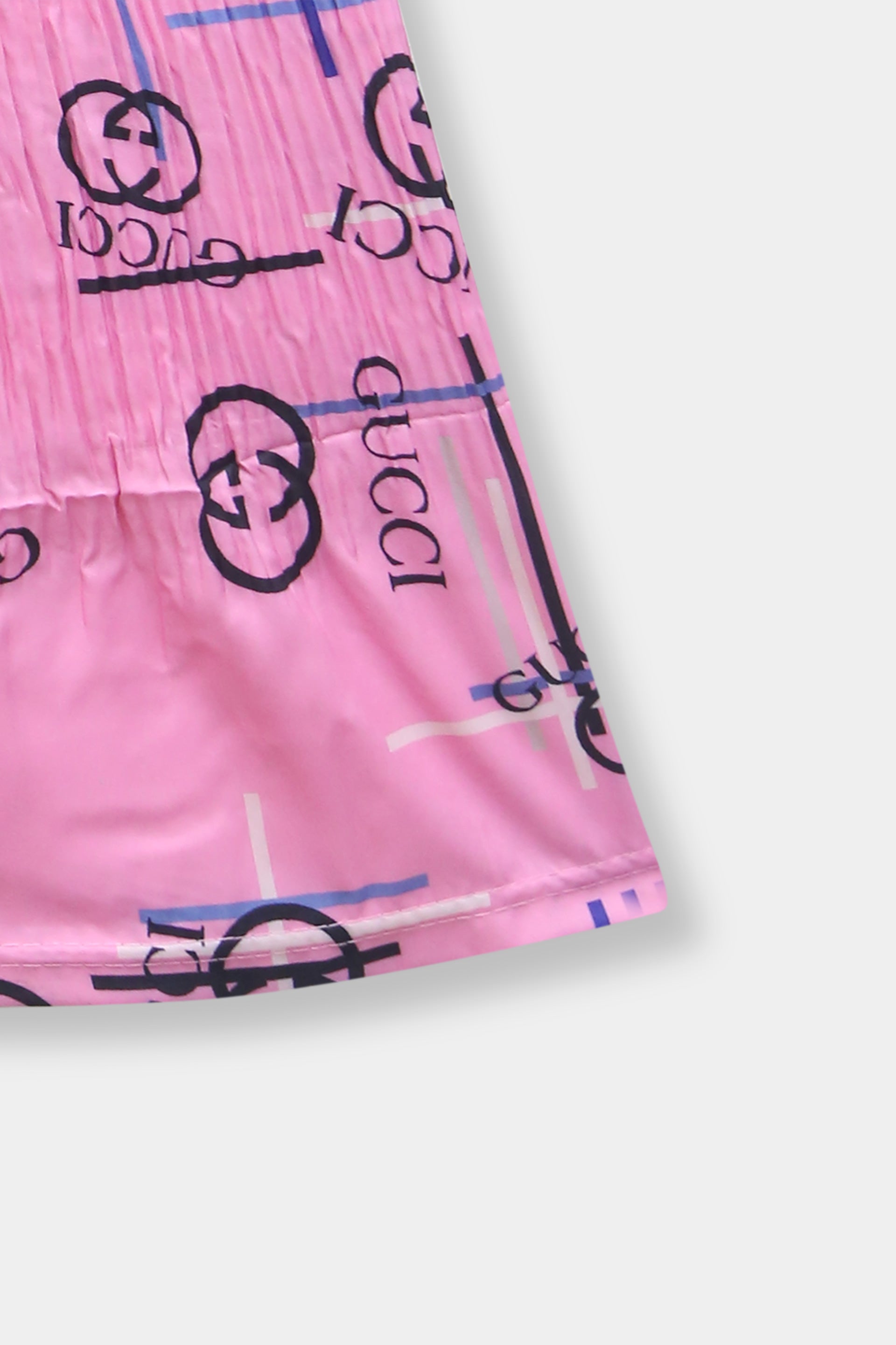 Girls Imported Silk Pink Bell Bottom Plazo Trouser