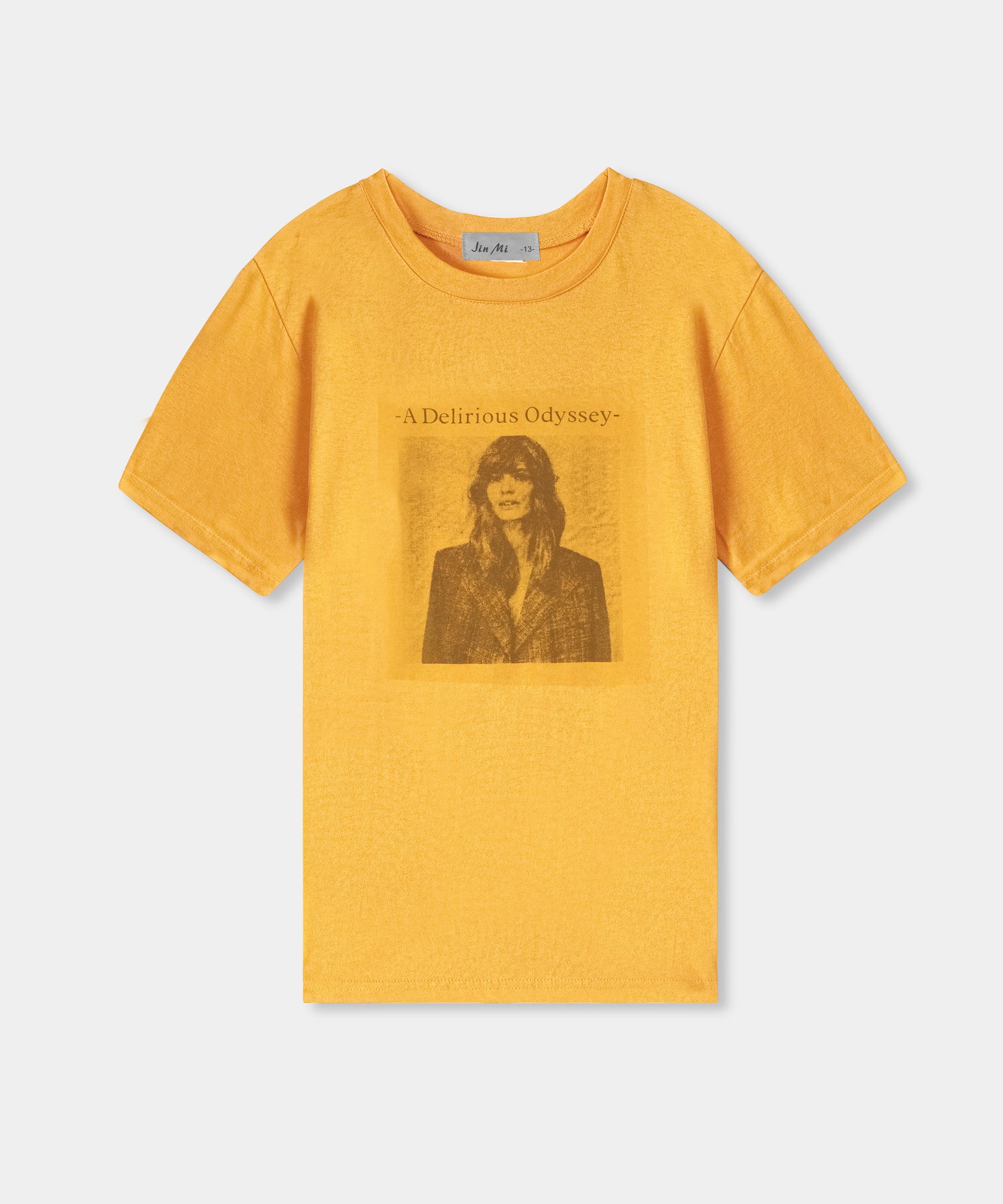 Boys Imported Graphic Printed Orange T-Shirt