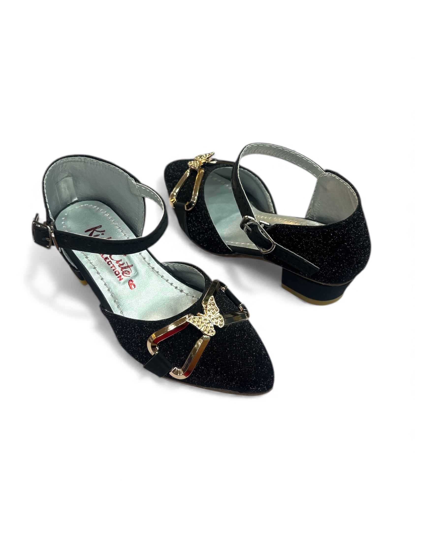 Girls fancy party shoes small heel (age1 to 6)