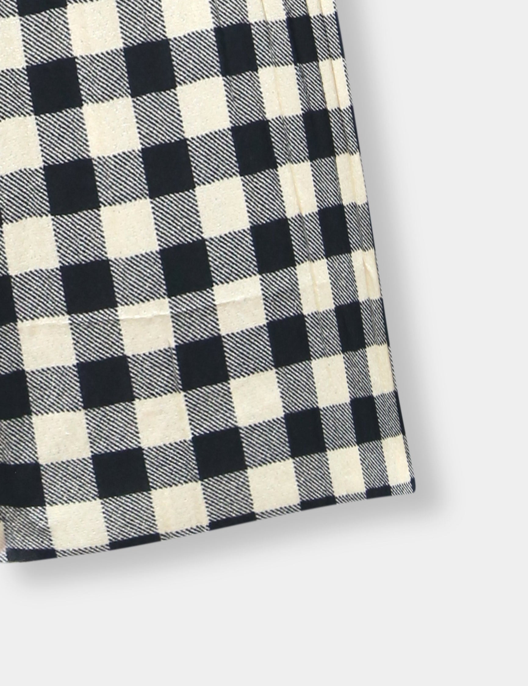 Girls Imported Linen Cotton Yellow And Black Check Bell Bottom Plazo Trouser{size 3 years to 12 years}