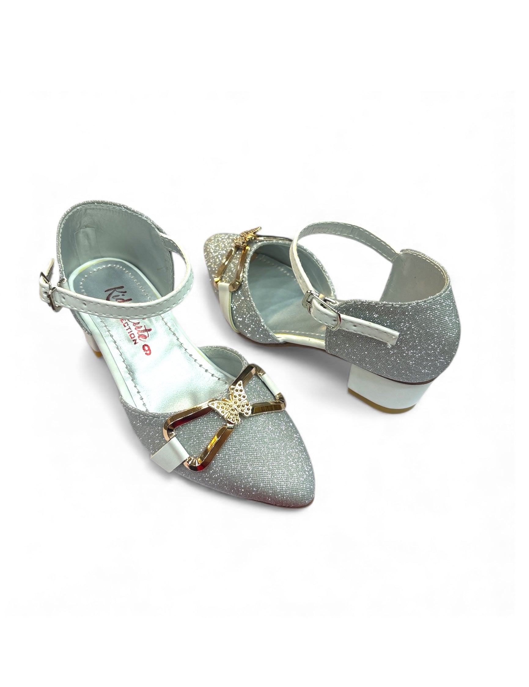 Girls fancy party shoes small heel (age1 to 6)