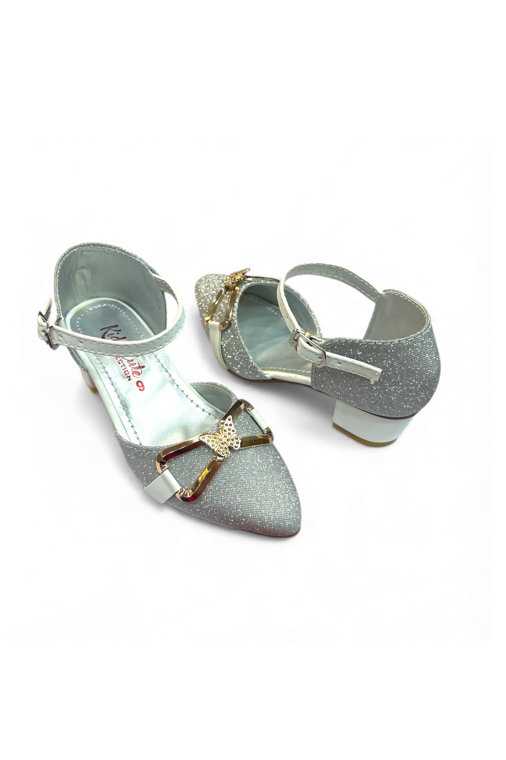 Girls fancy party shoes small heel (age1 to 6)