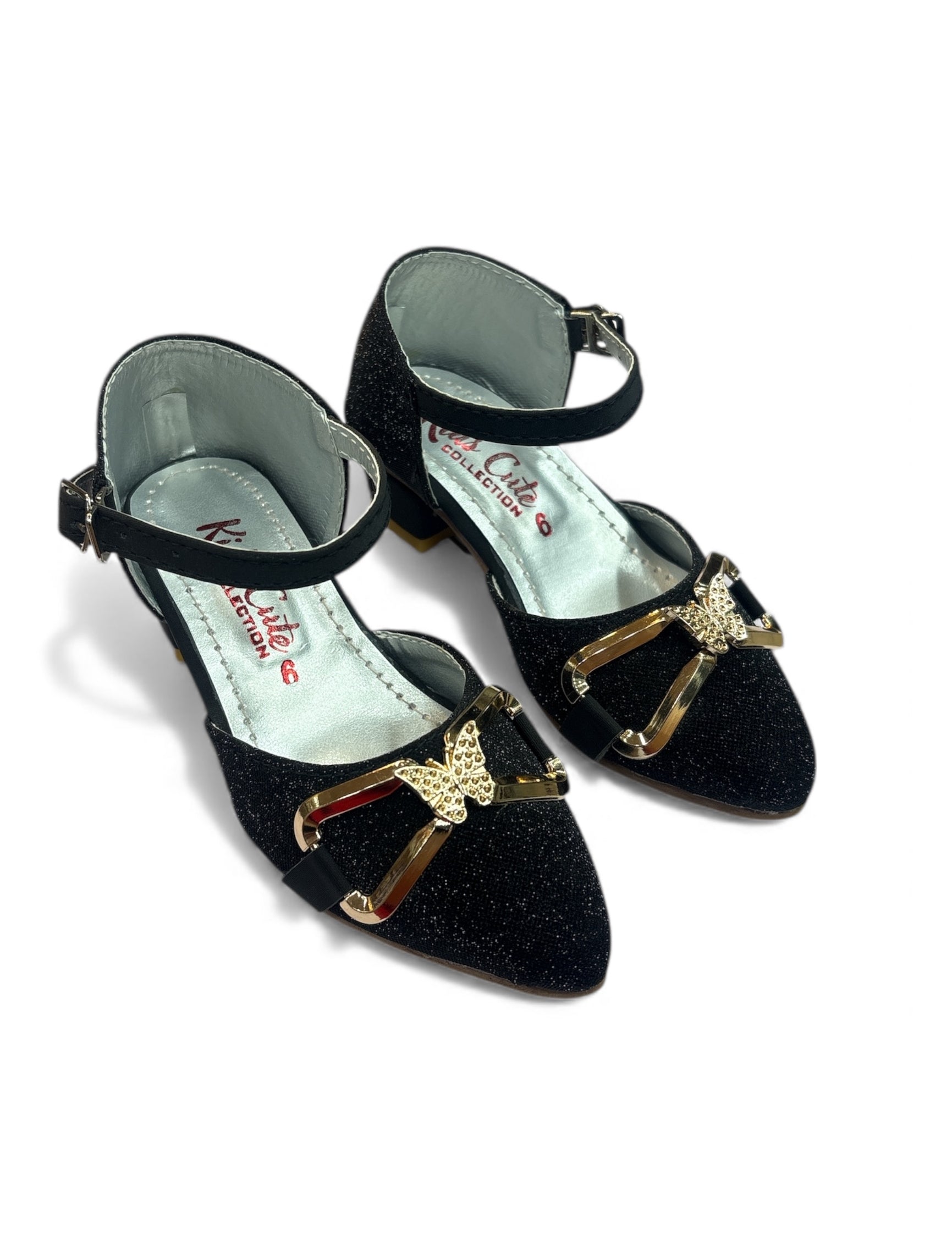 Girls fancy party shoes small heel (age1 to 6)