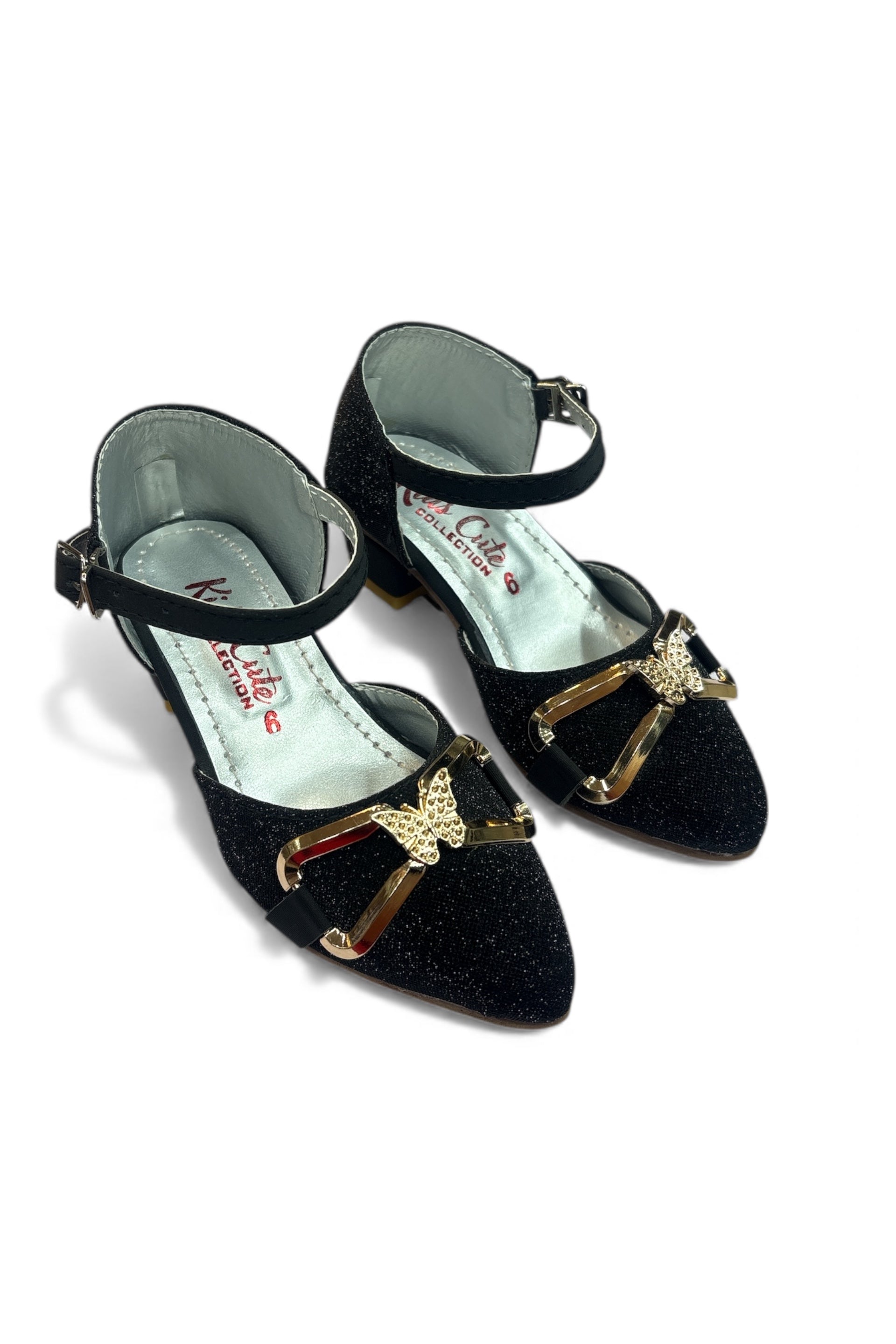 Girls fancy party shoes small heel (age1 to 6)