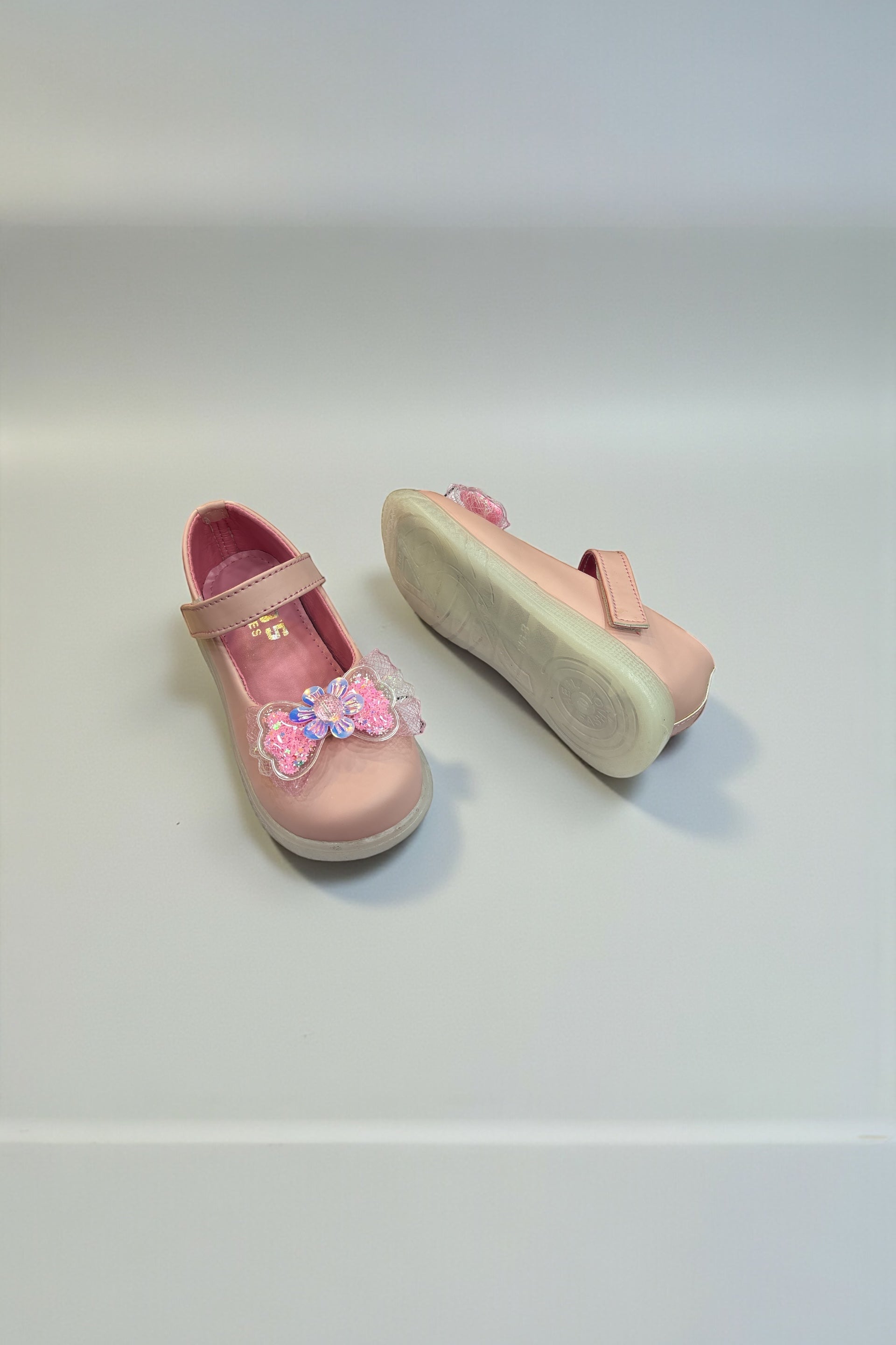 Girls casual party shoes with light (age1 to 6)