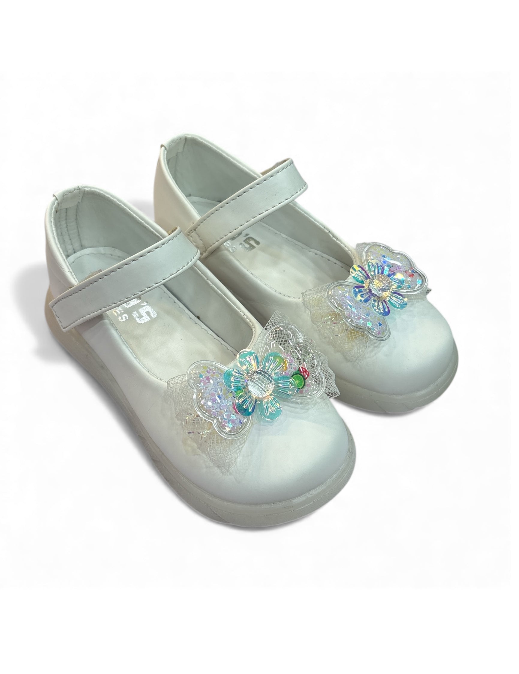 Girls casual party shoes with light (age1 to 6)
