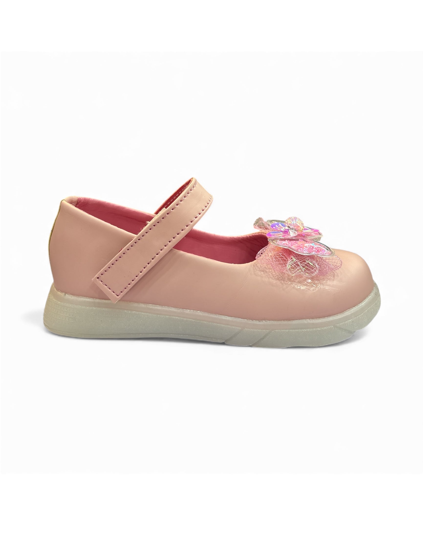 Girls casual party shoes with light (age1 to 6)