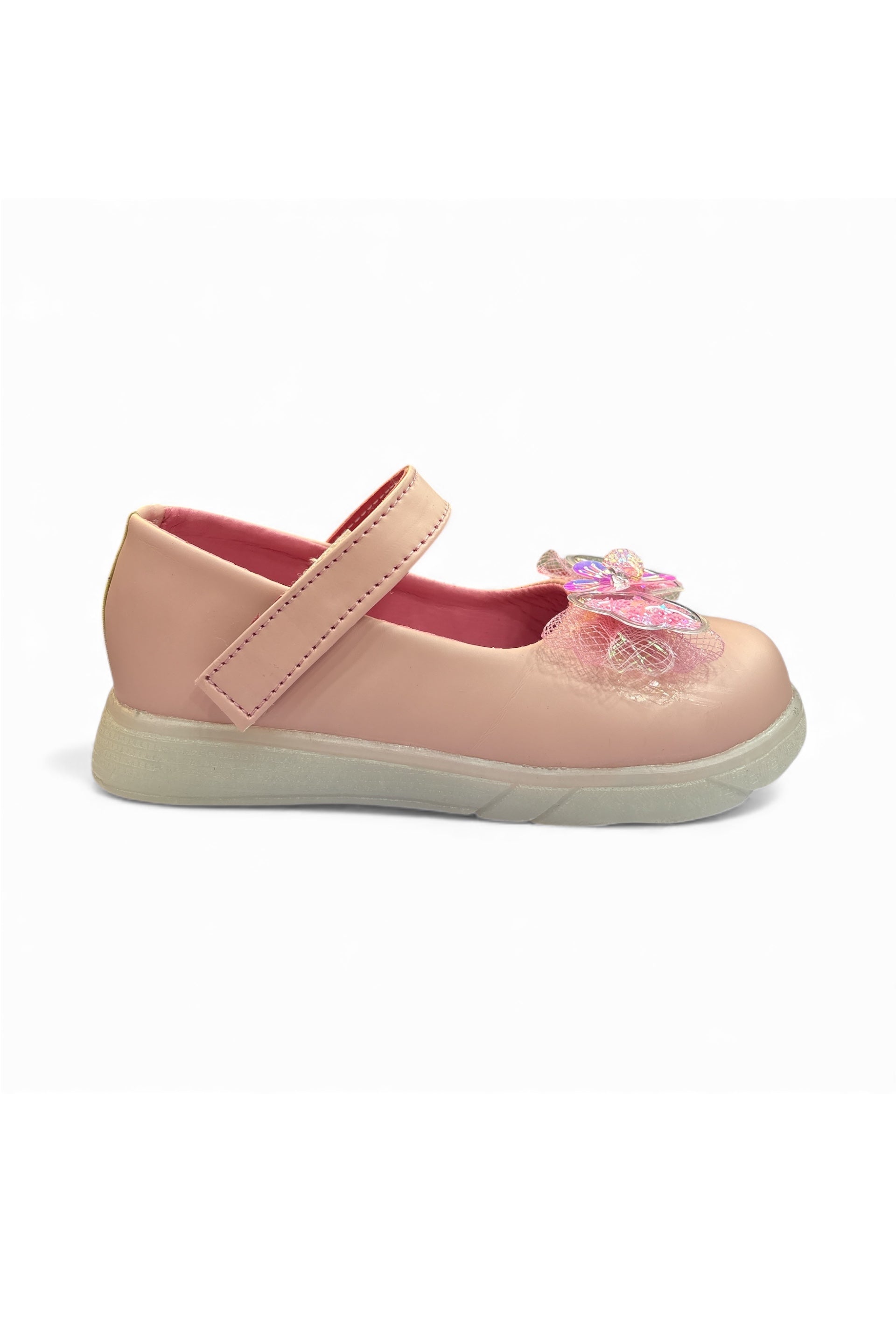 Girls casual party shoes with light (age1 to 6)