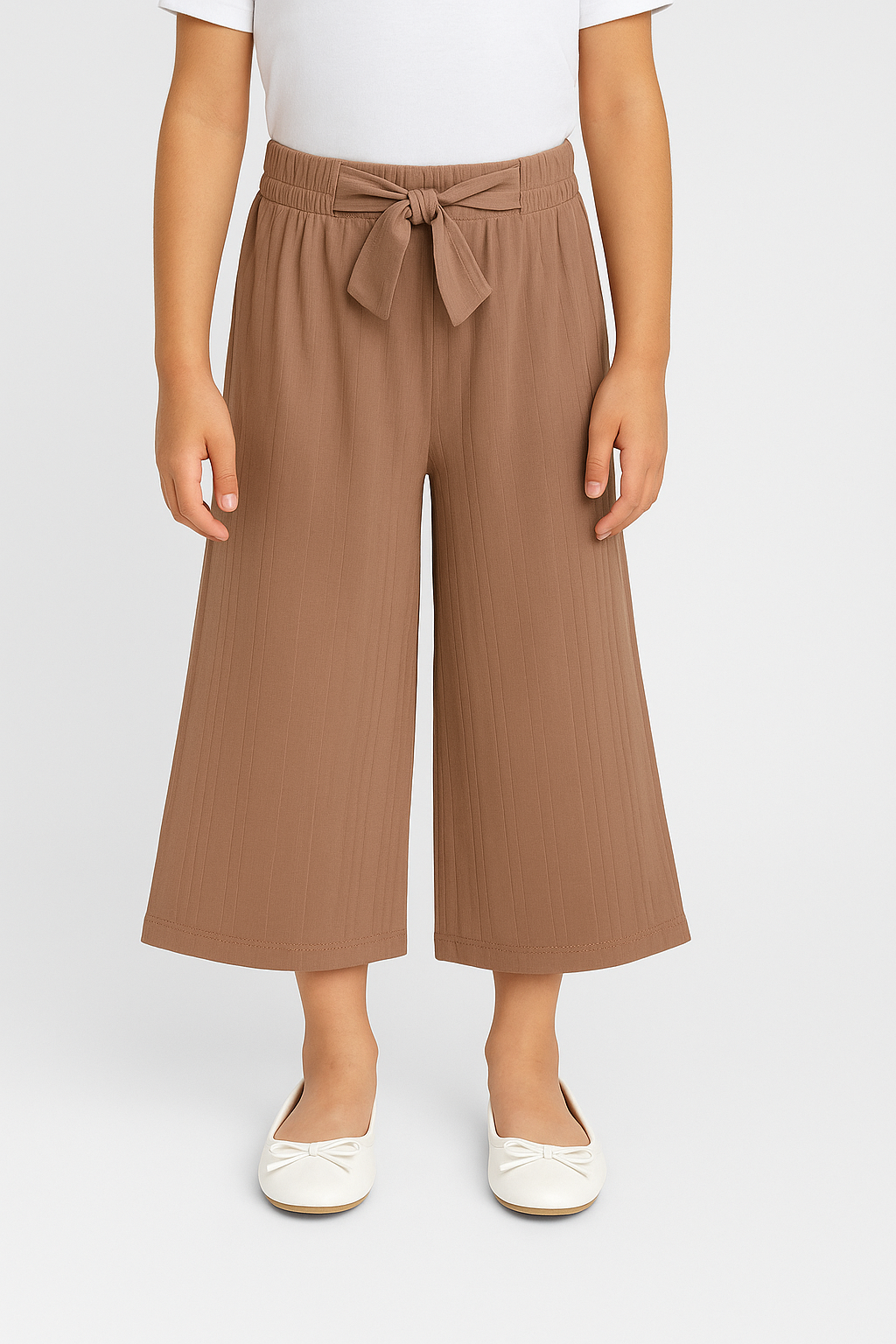 Girls Imported Linen Cotton Bell Bottom Plazo Trouser