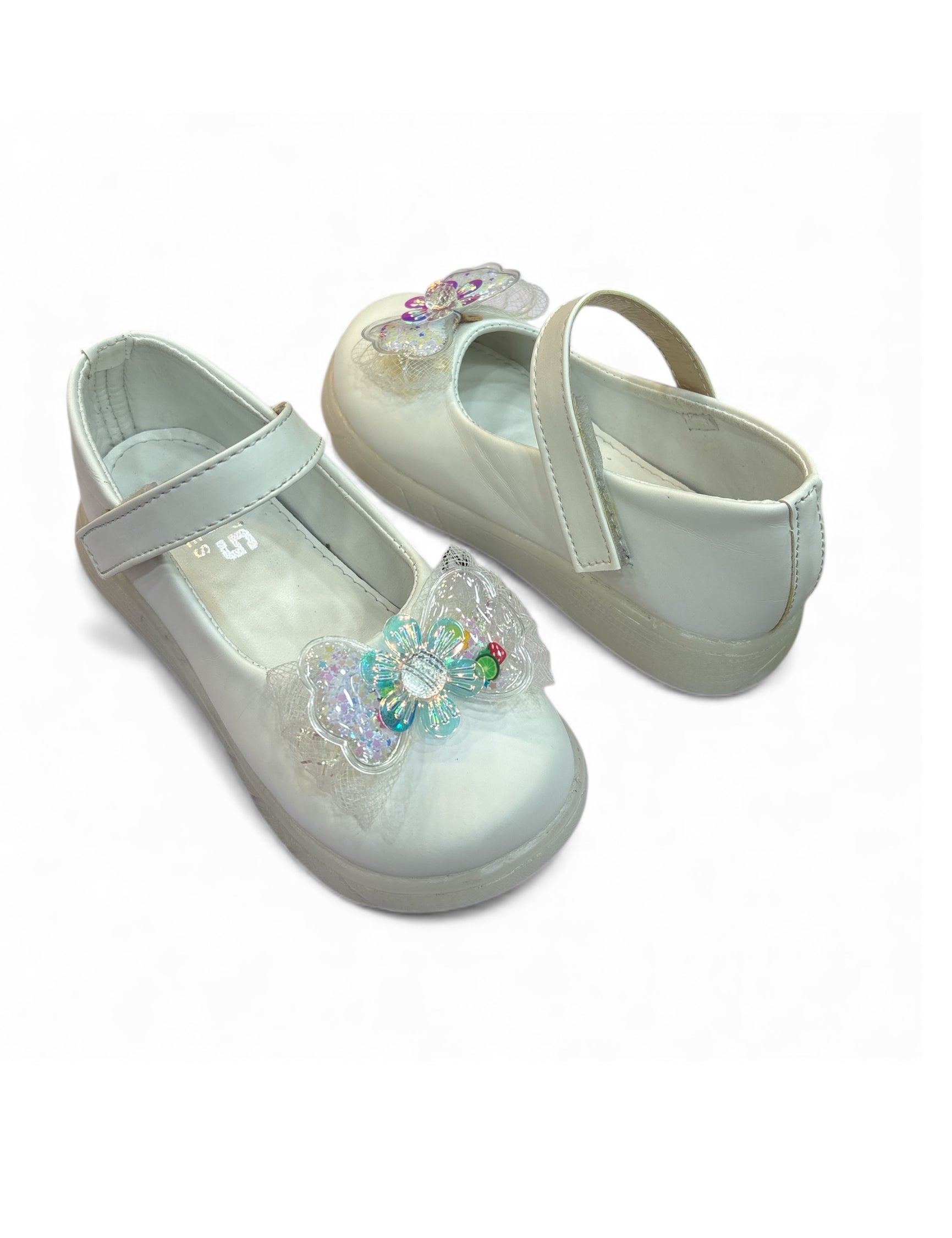 Girls casual party shoes with light (age1 to 6)