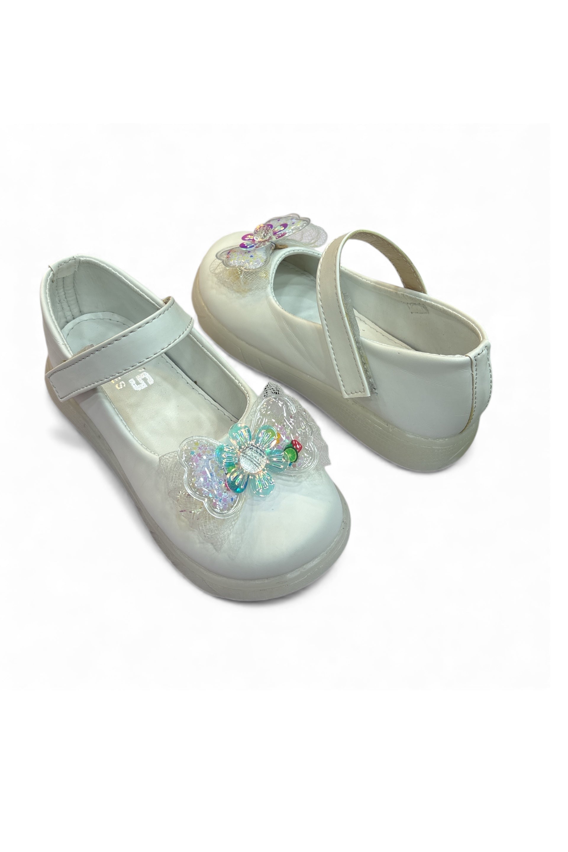 Girls casual party shoes with light (age1 to 6)