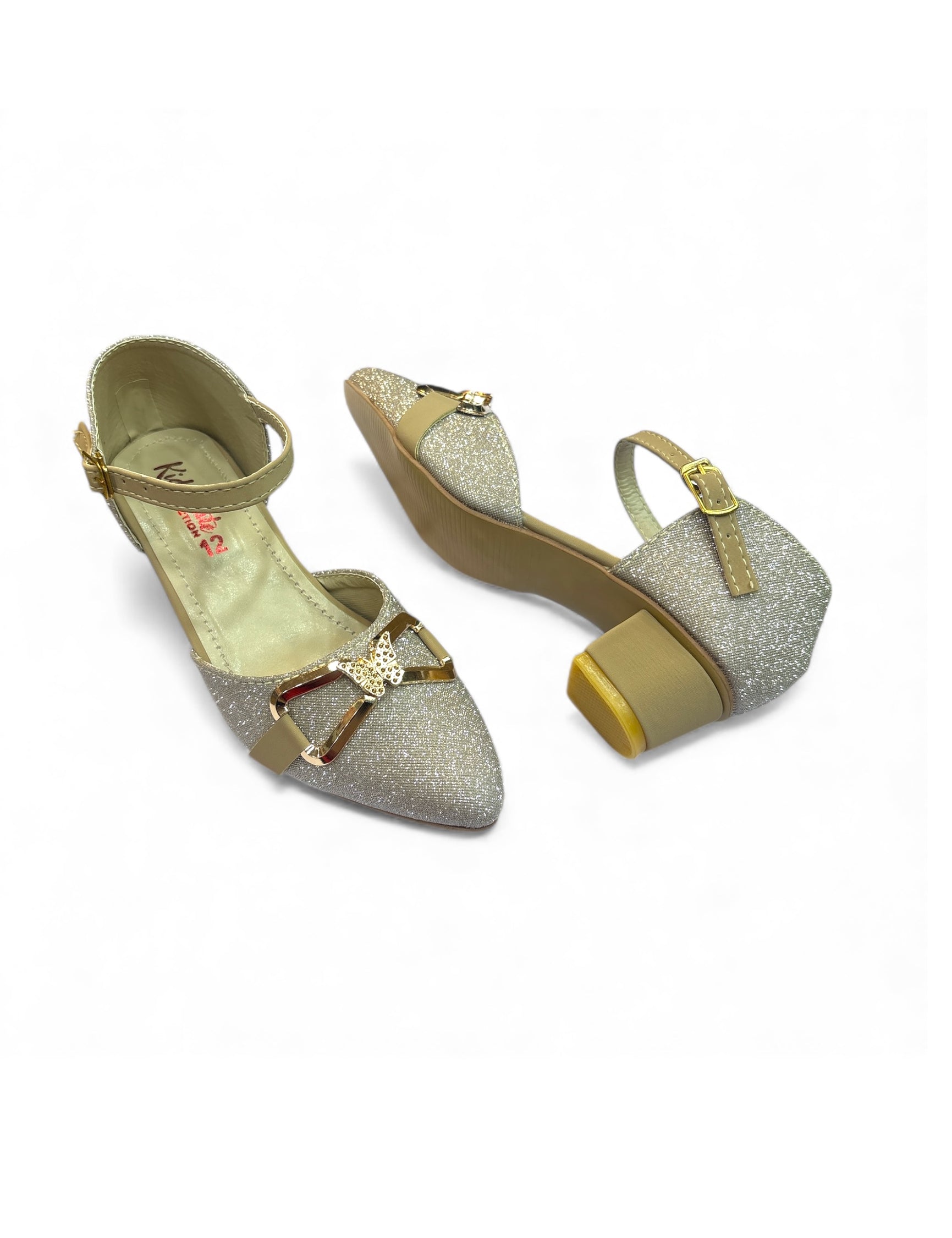 Girls fancy party shoes small heel (age1 to 6)