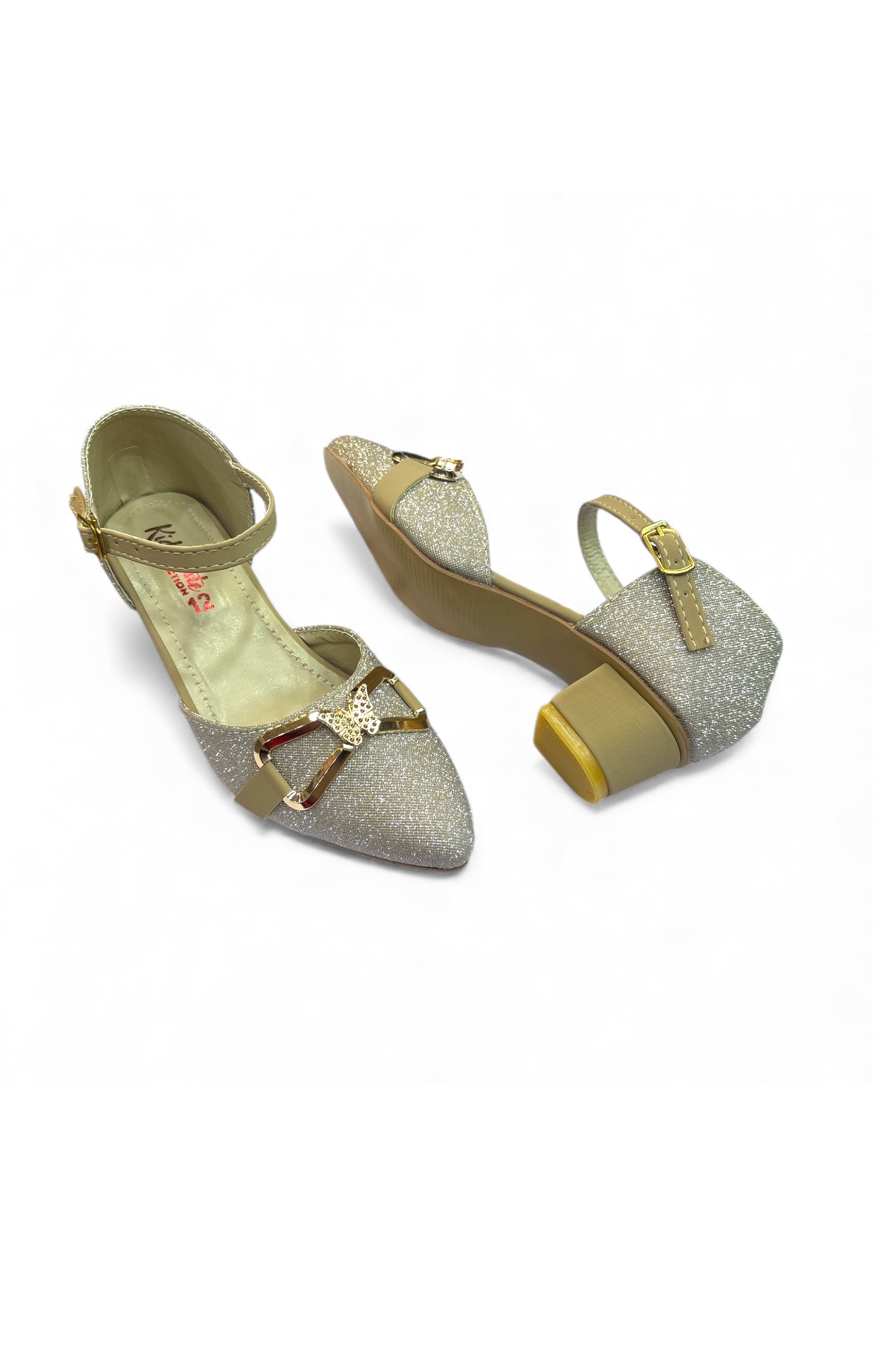 Girls fancy party shoes small heel (age1 to 6)